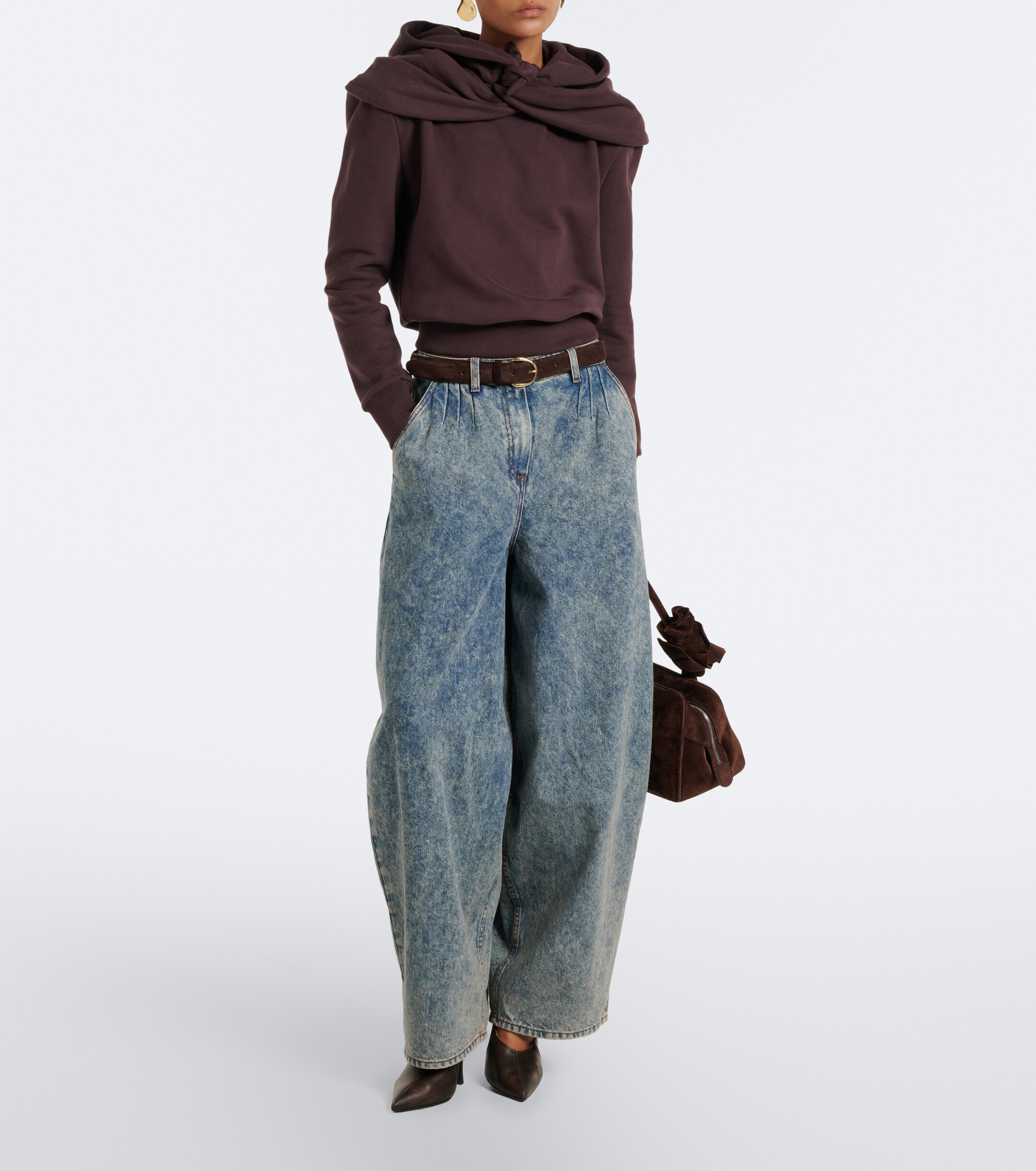 Magda Butrym Magda Butrym Draped cotton jersey hoodie