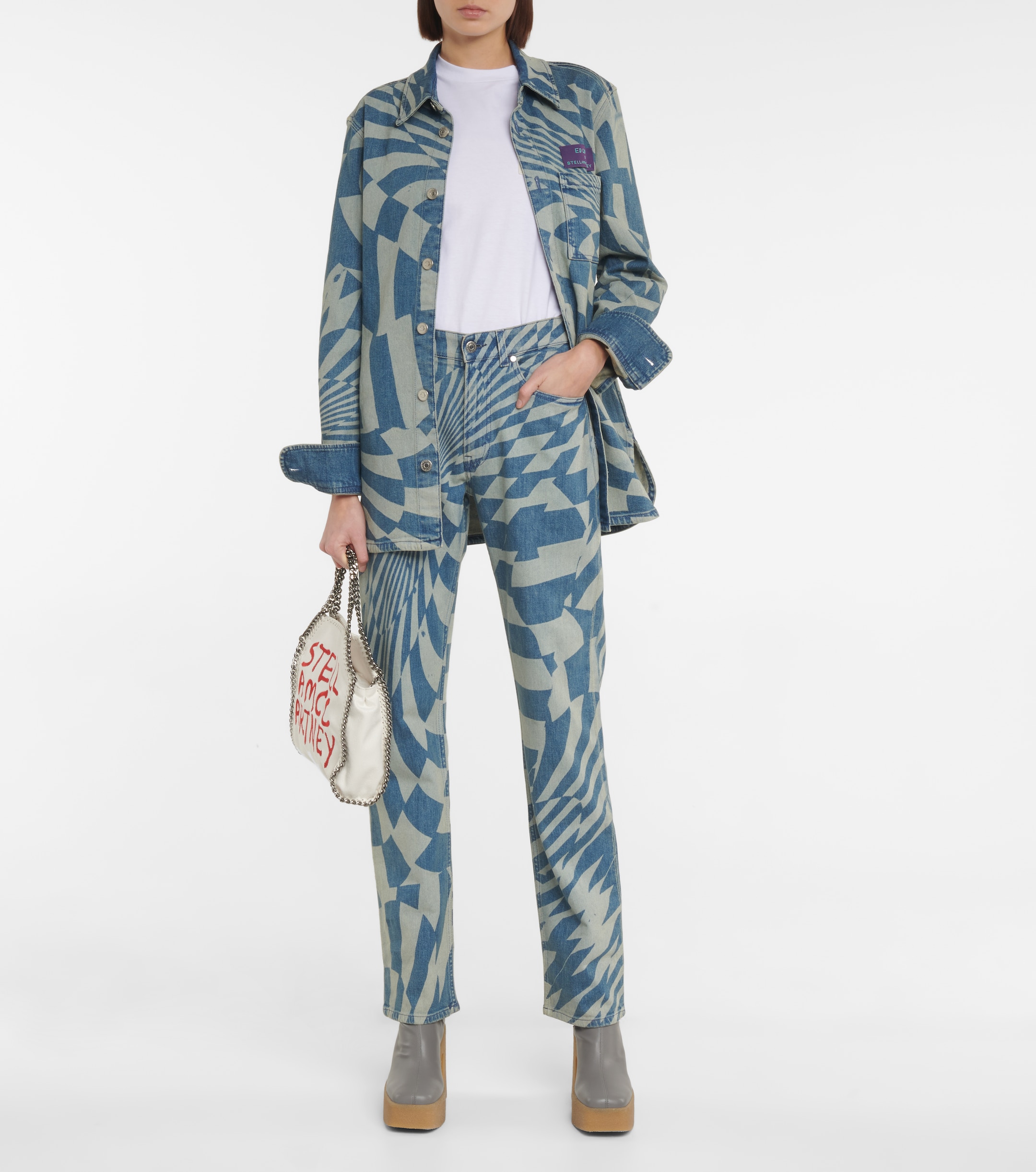 Stella McCartney x Ed Curtis printed denim shirt