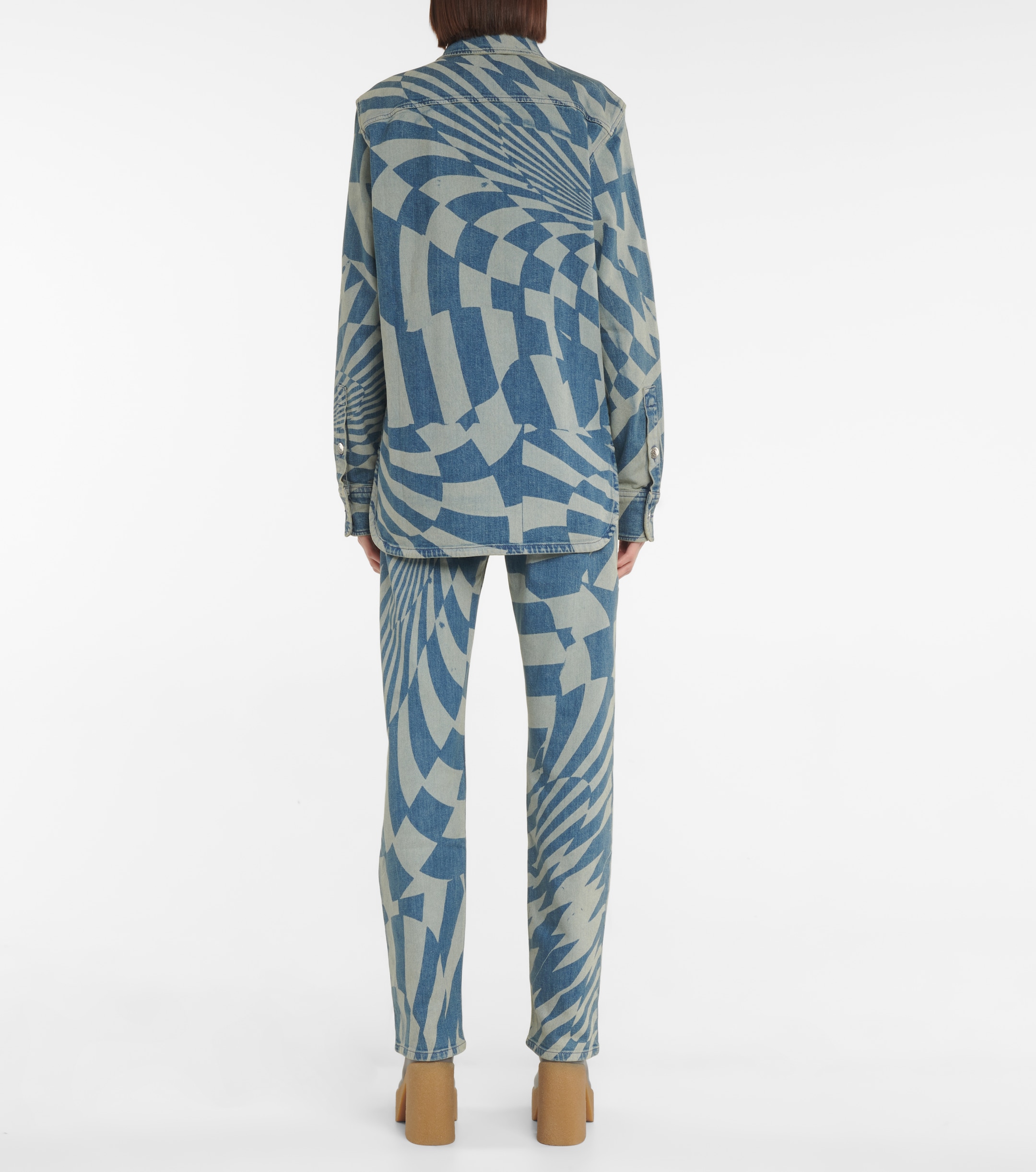Stella McCartney x Ed Curtis printed denim shirt