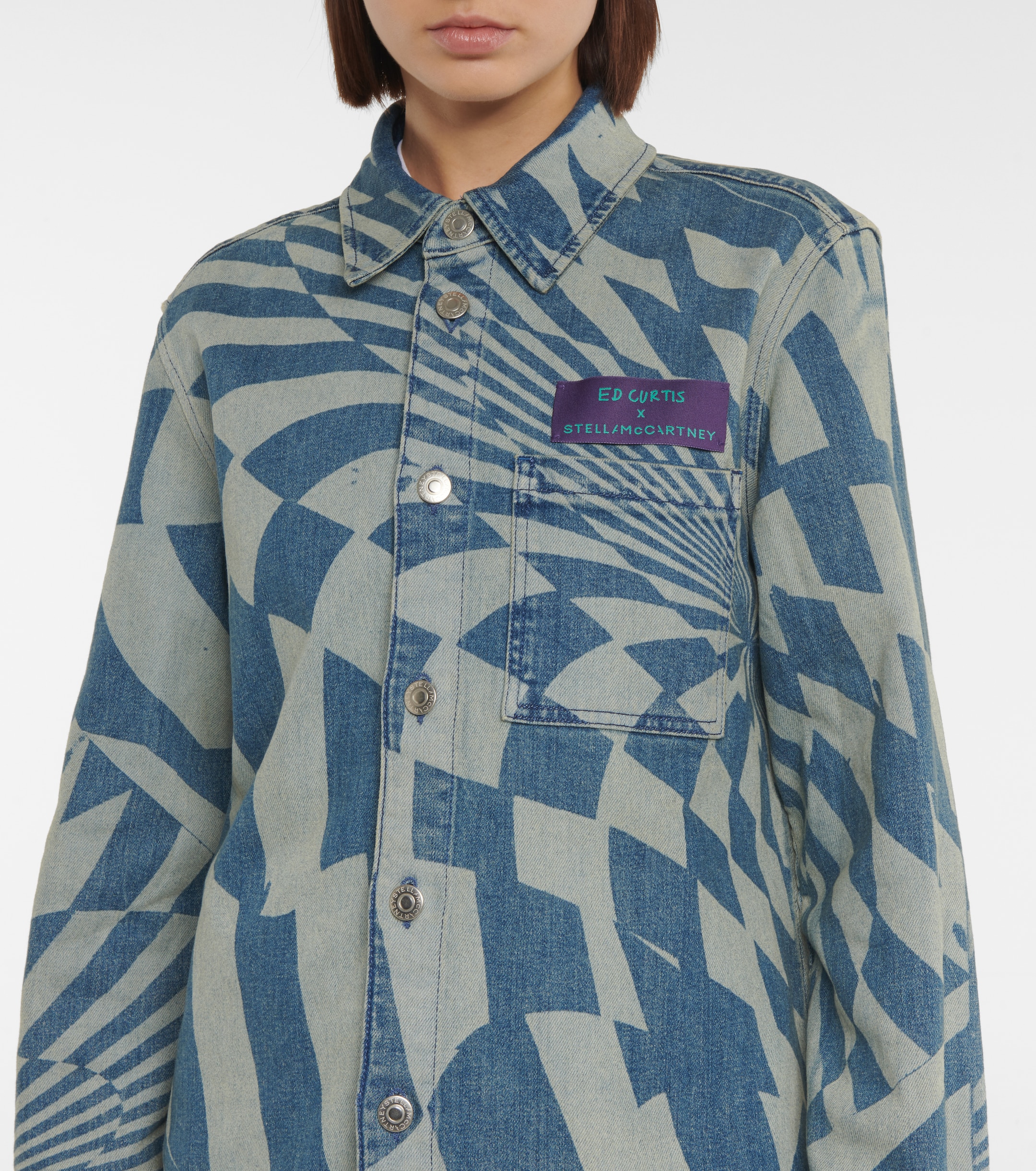 Stella McCartney x Ed Curtis printed denim shirt