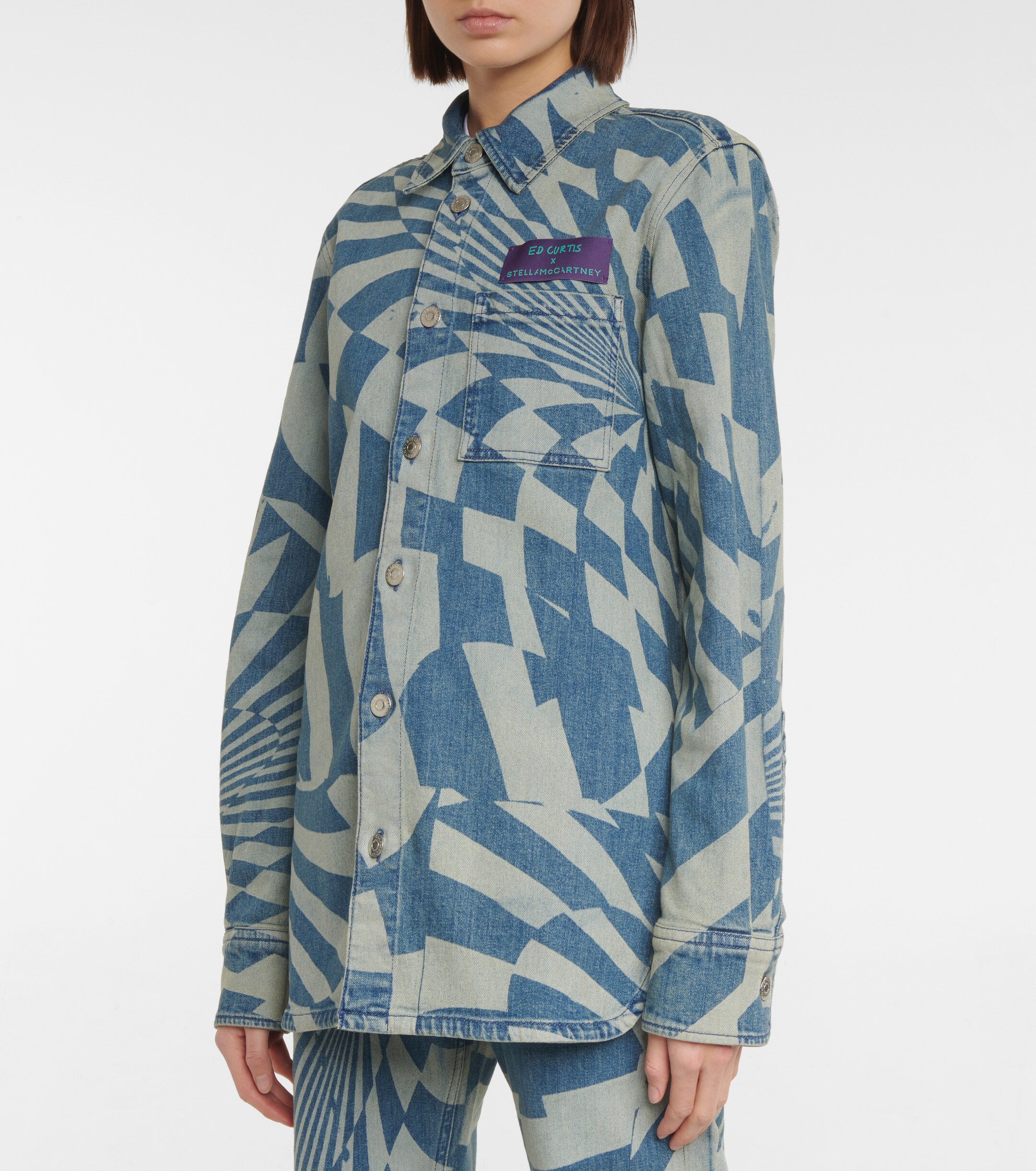Stella McCartney x Ed Curtis printed denim shirt