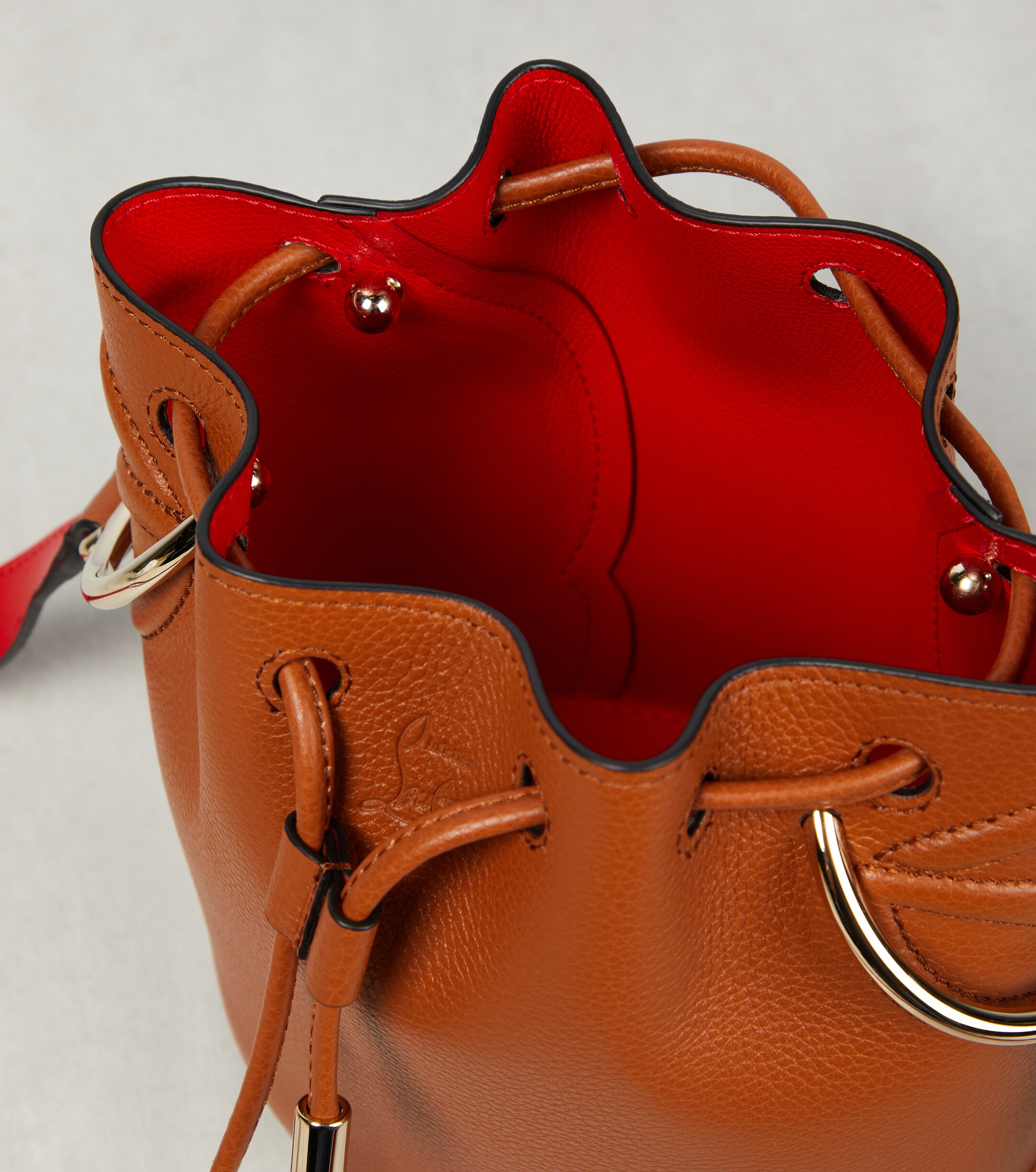CHRISTIAN LOUBOUTIN By My Side leather bucket bag