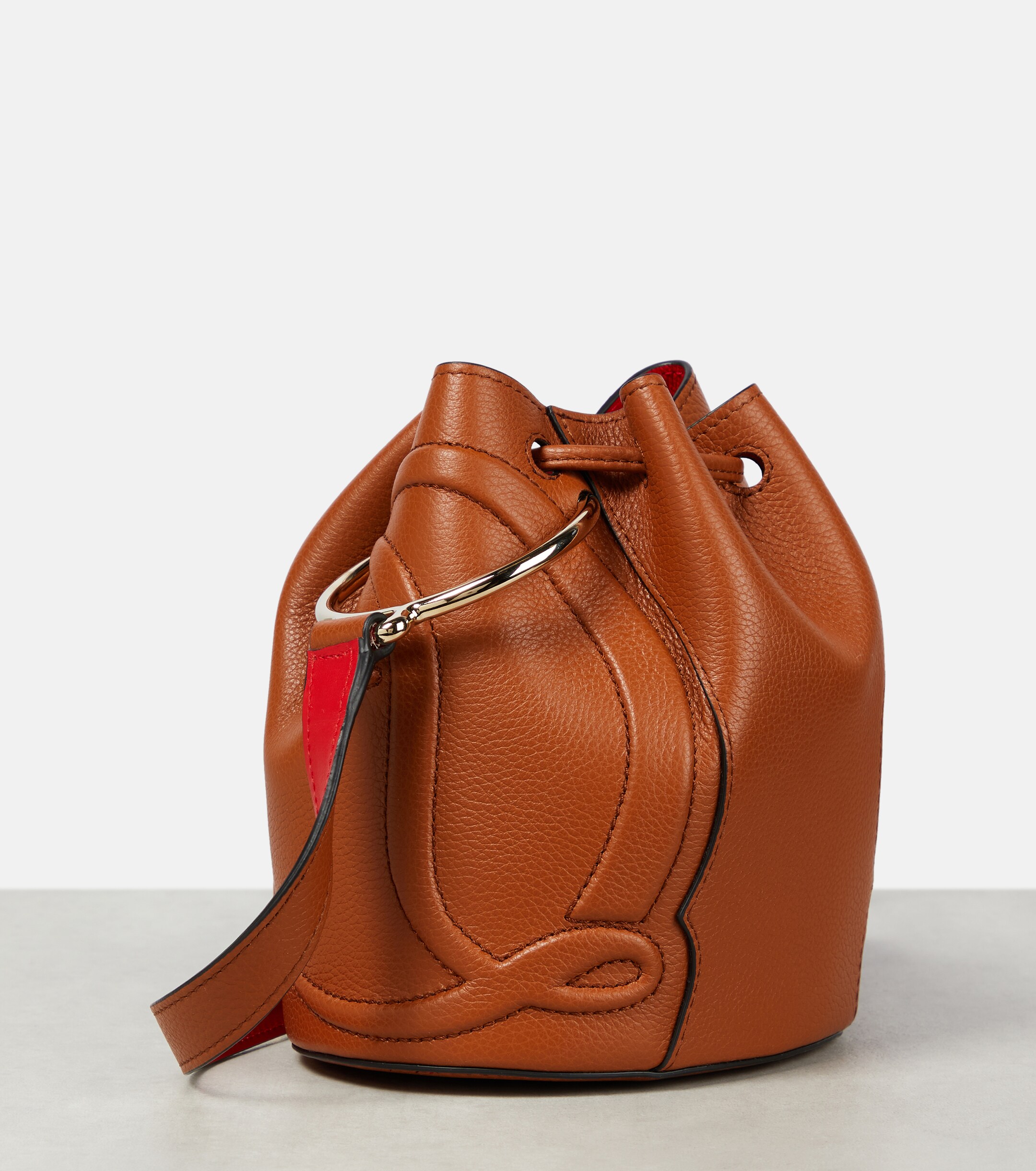 CHRISTIAN LOUBOUTIN By My Side leather bucket bag