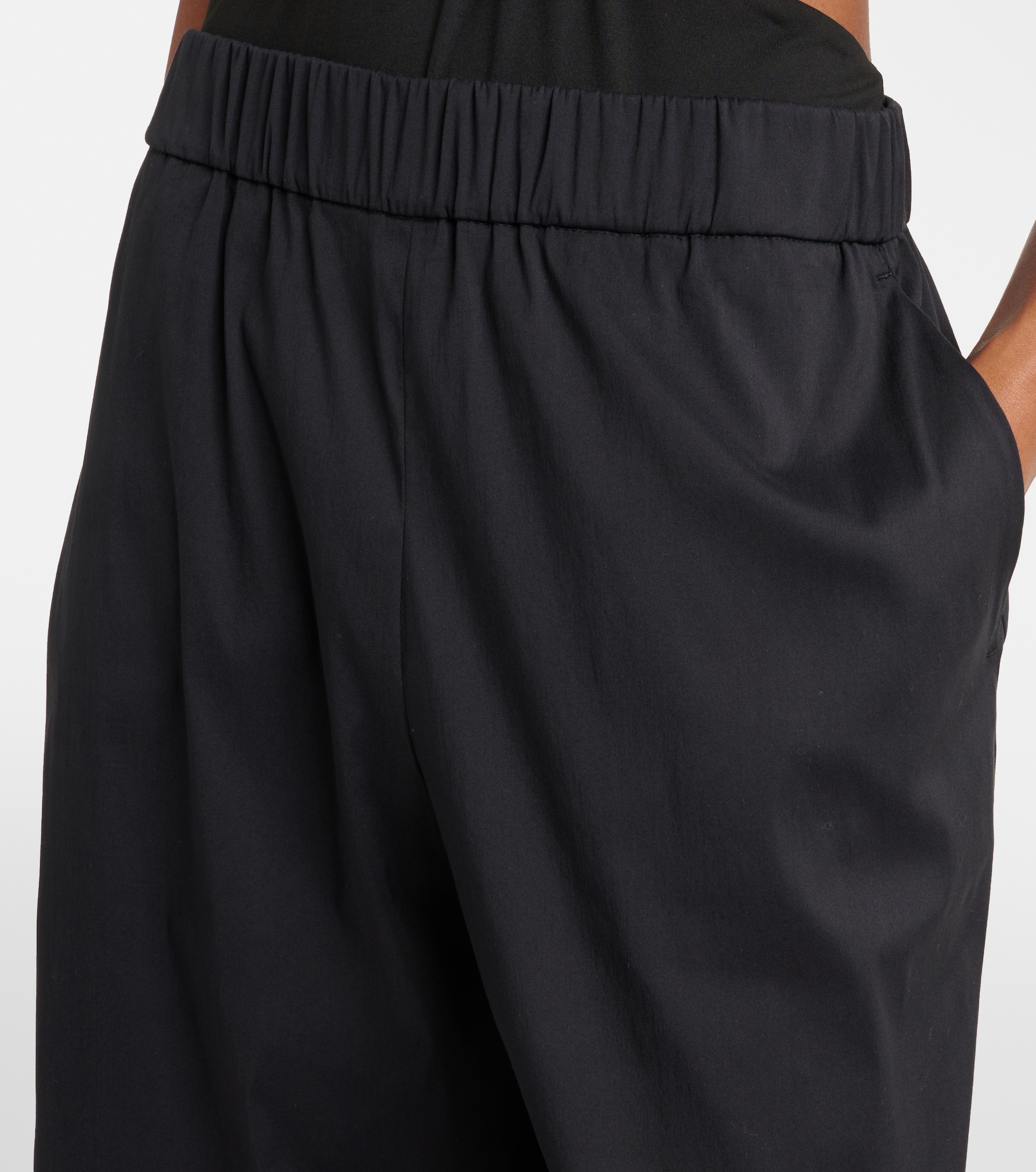 Max Mara Rio high-rise cotton-blend wide-leg pants thumbnail