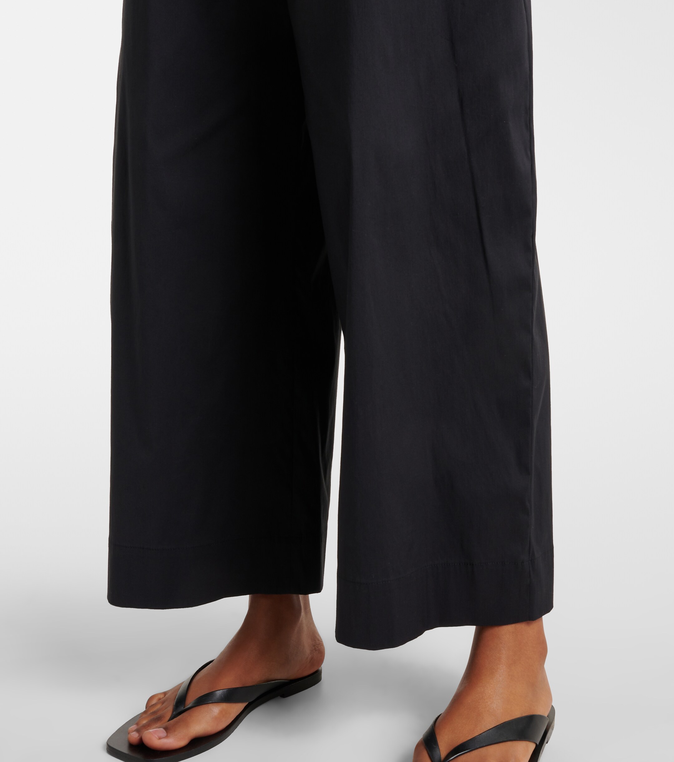 Max Mara Rio high-rise cotton-blend wide-leg pants thumbnail