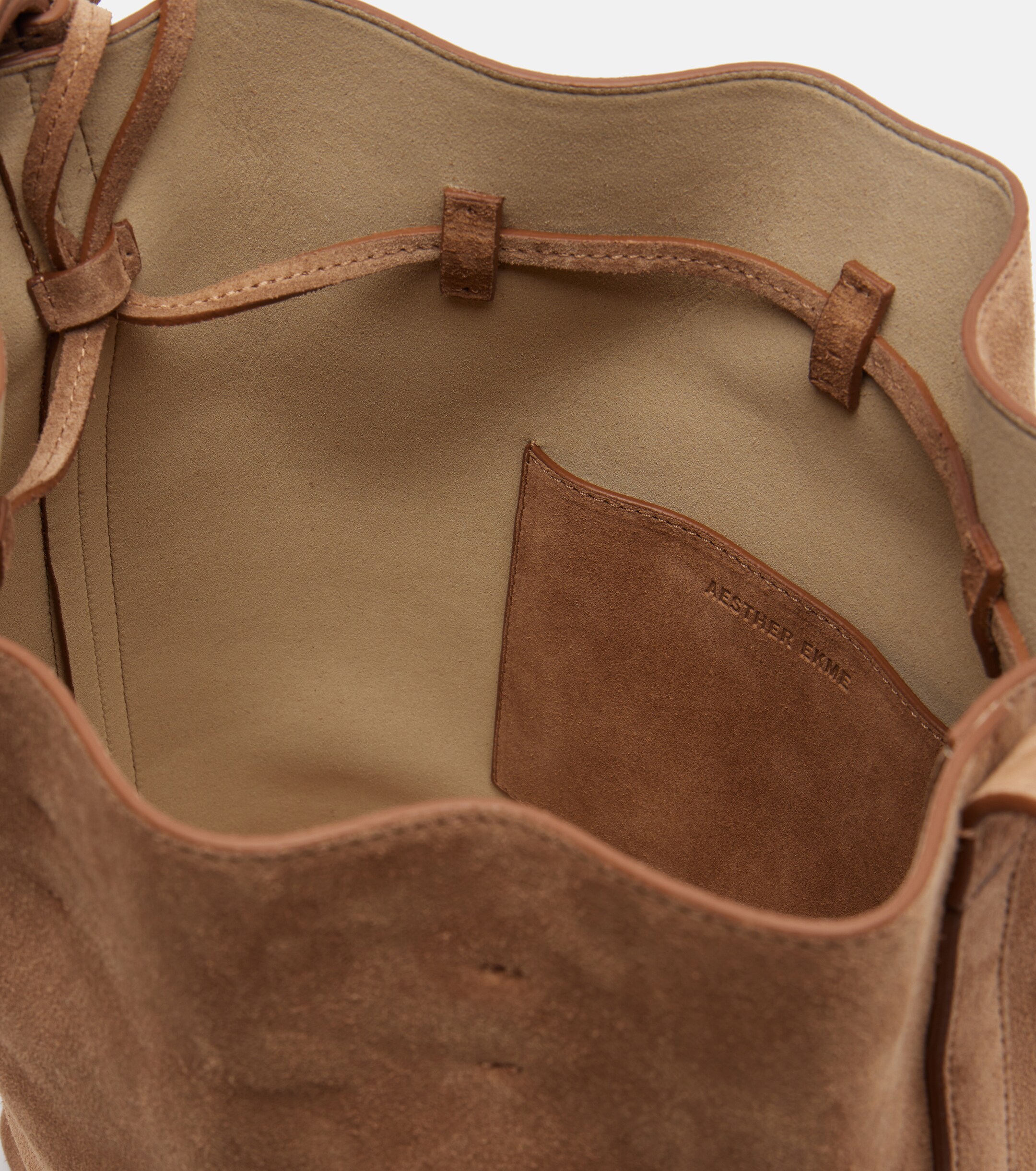 AESTHER EKME Marin Medium suede shoulder bag thumbnail