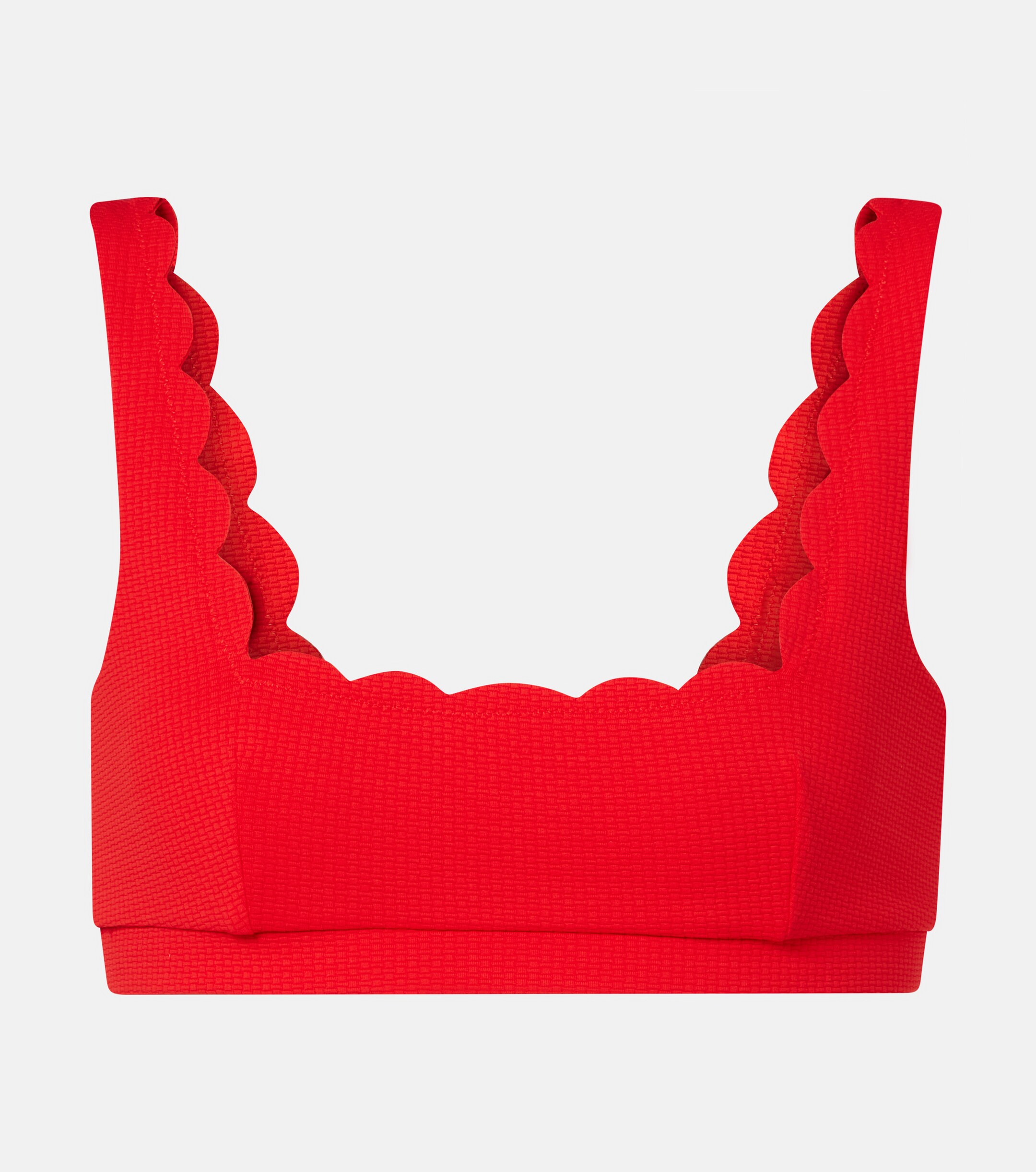 Marysia Mini Palm Springs scalloped bikini top