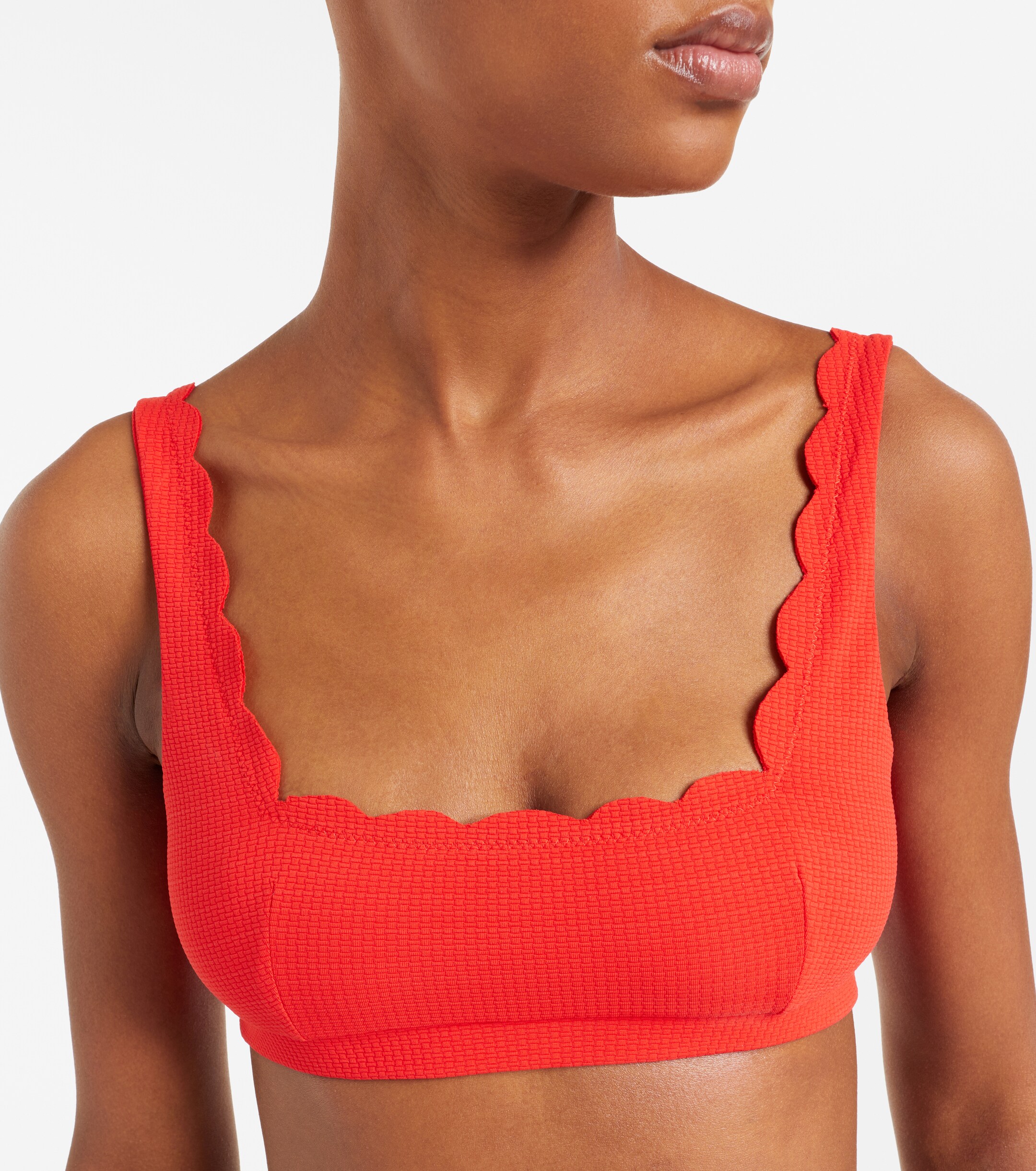 Marysia Mini Palm Springs scalloped bikini top