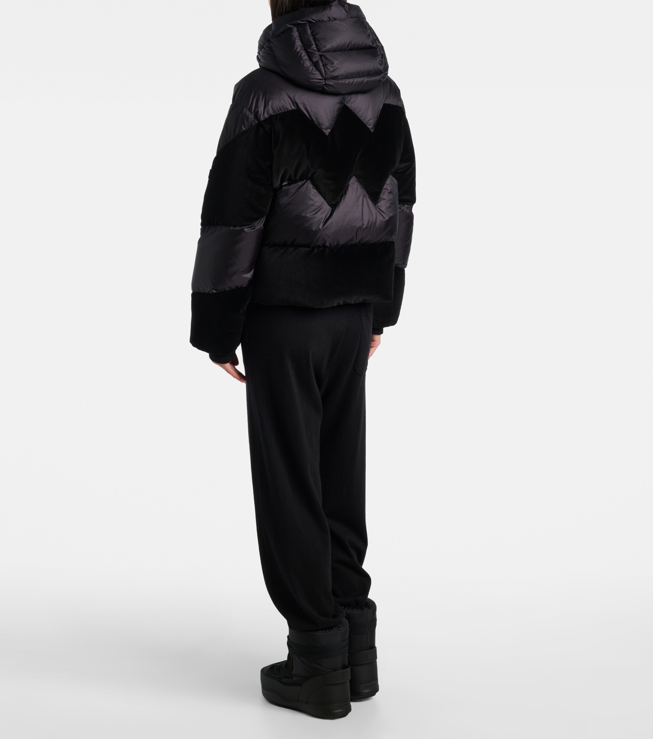BOGNER Bogner Cathy velvet-trimmed down jacket