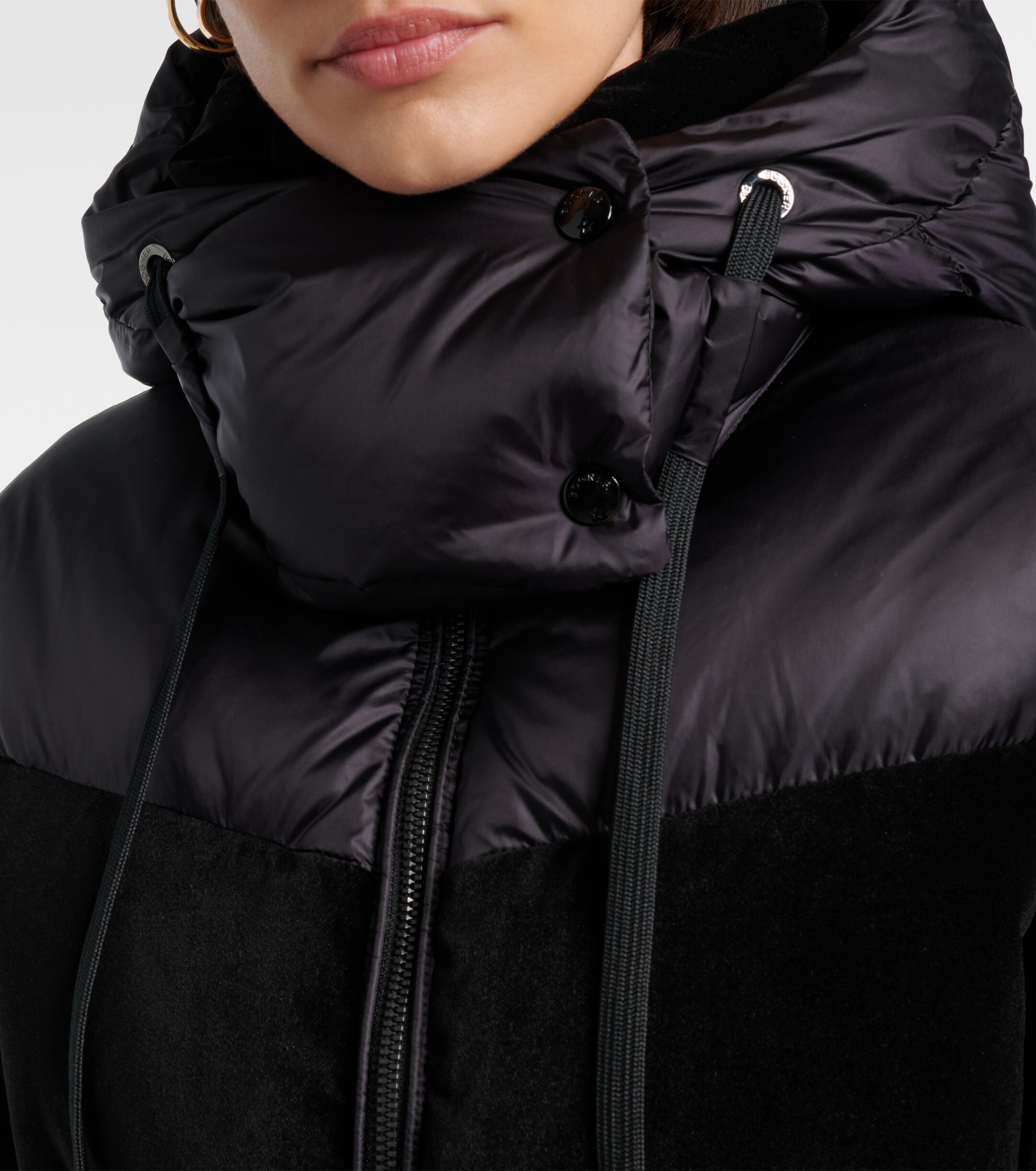 BOGNER Bogner Cathy velvet-trimmed down jacket
