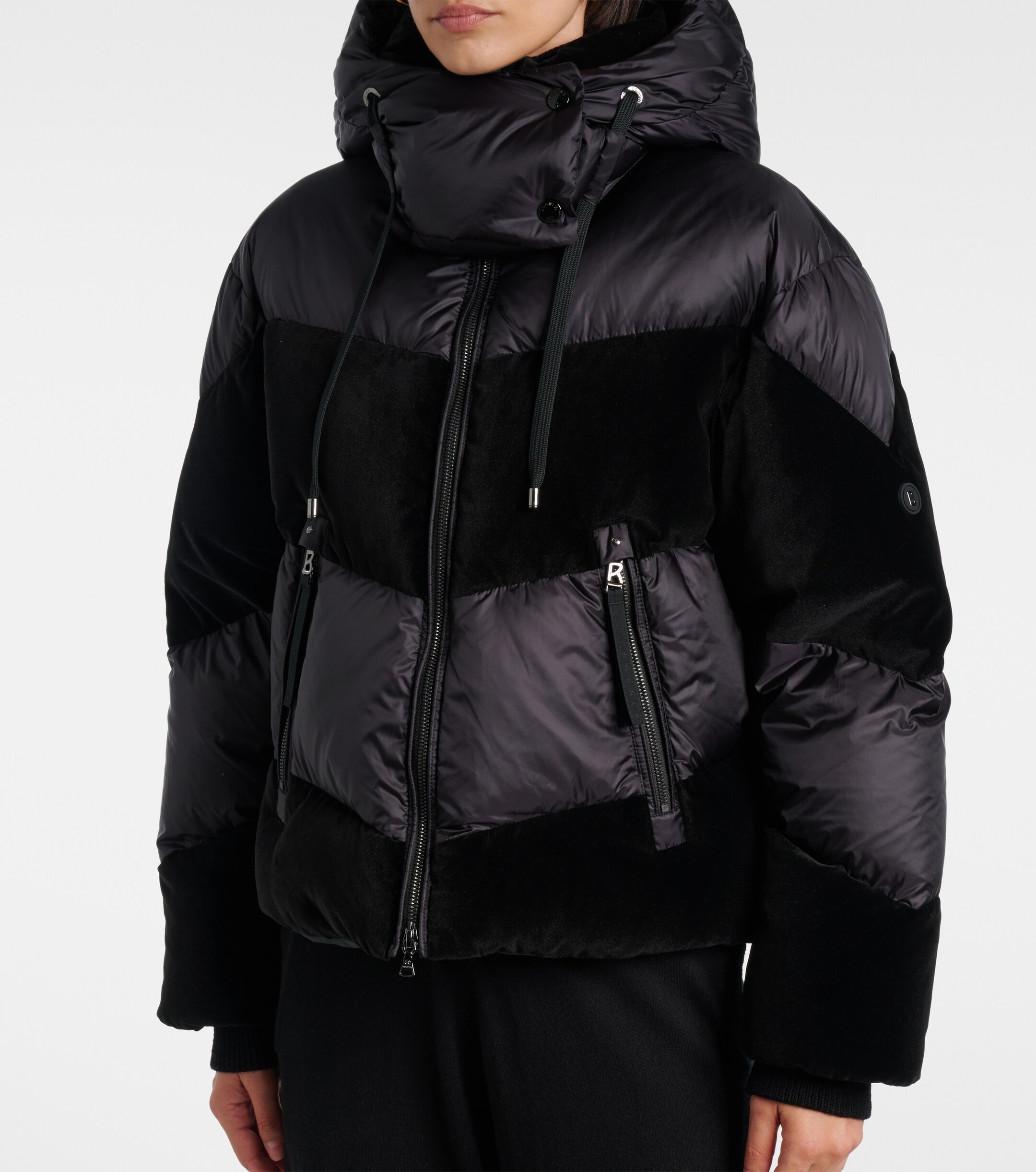 BOGNER Bogner Cathy velvet-trimmed down jacket