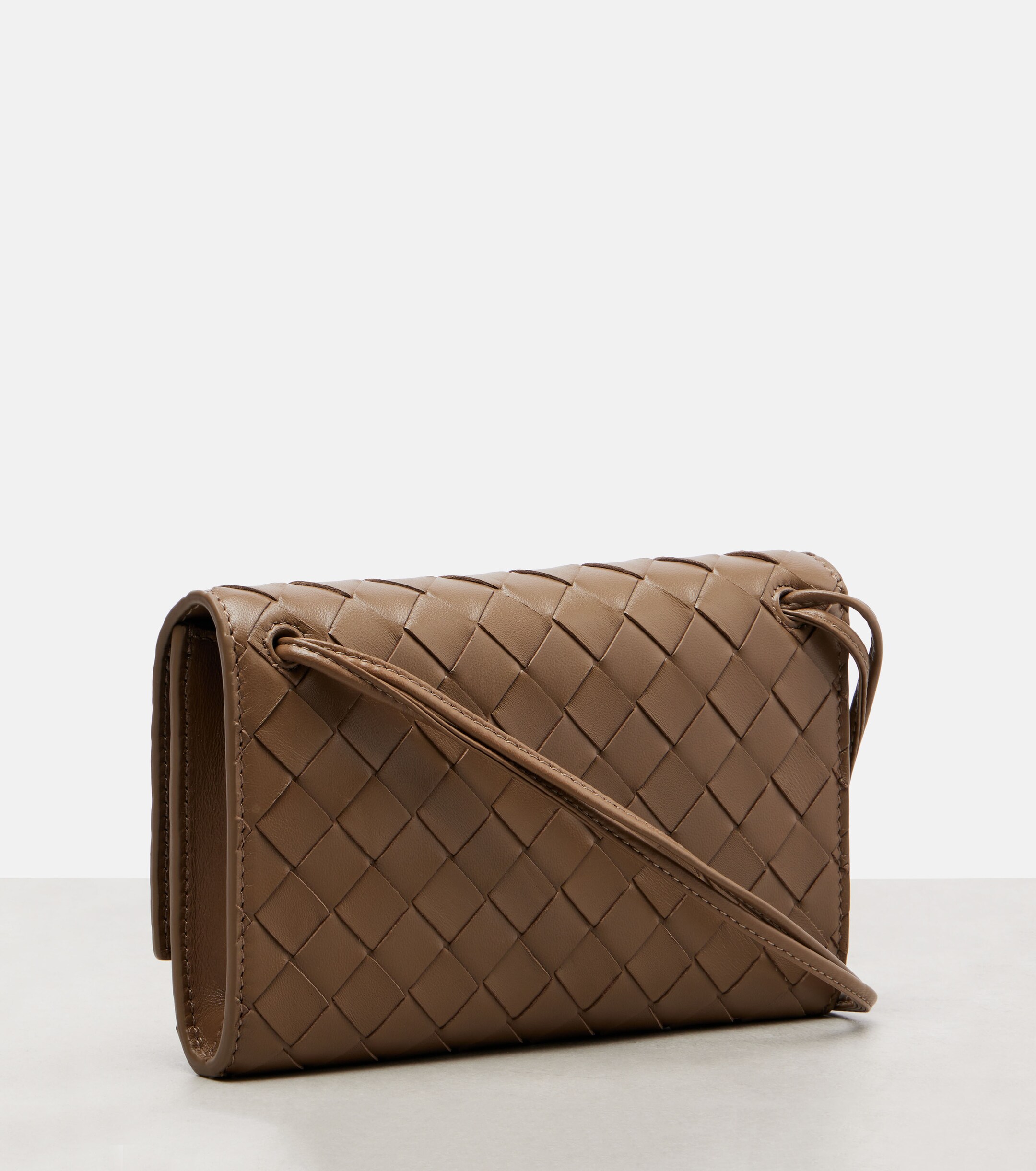 Bottega Veneta Andiamo Intrecciato leather clutch