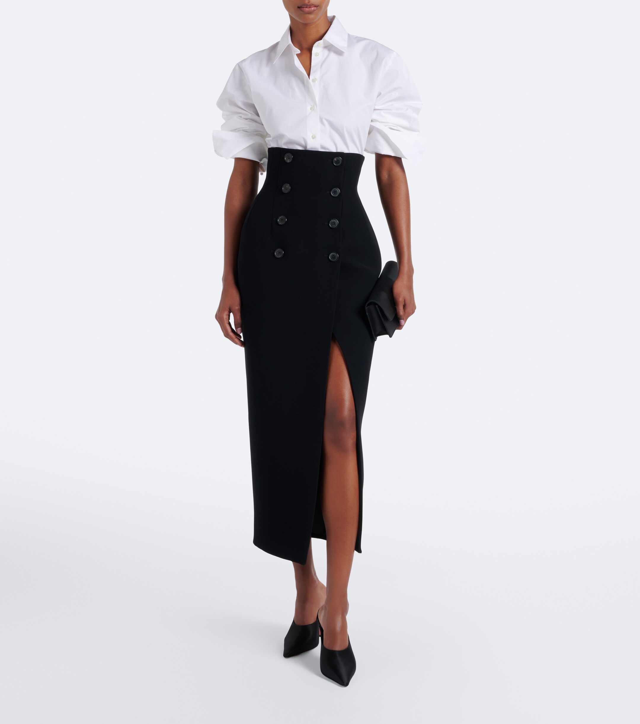 AMINA MUADDI Amina Muaddi Felicia satin mules