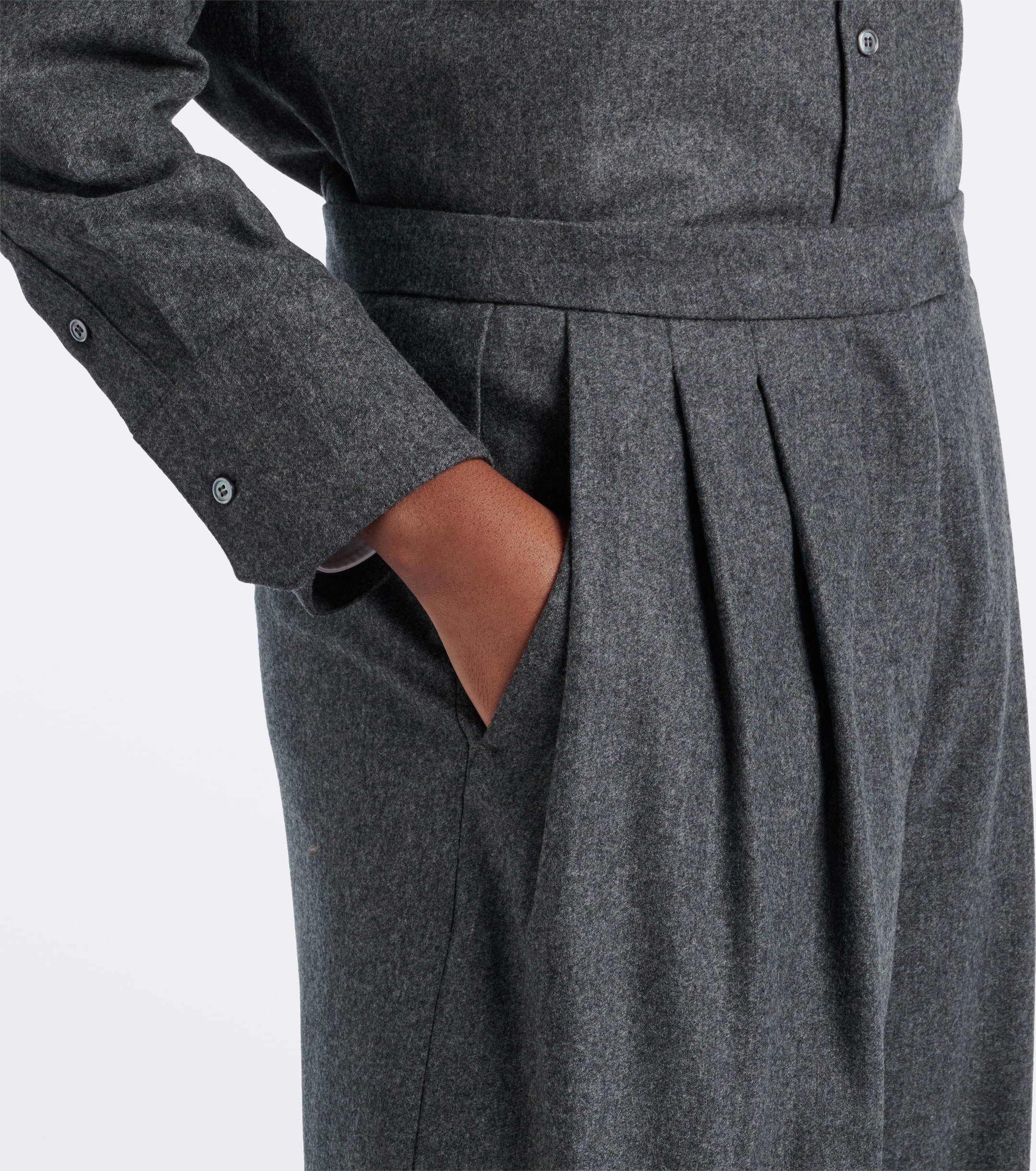 S Max Mara 'S Max Mara Pleated wool wide-leg pants