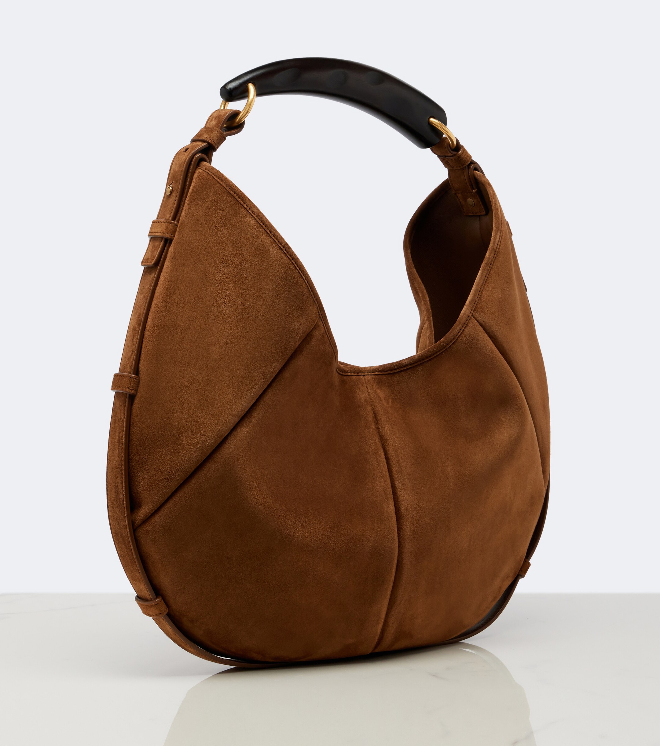 Saint Laurent Mombasa Medium suede shoulder bag