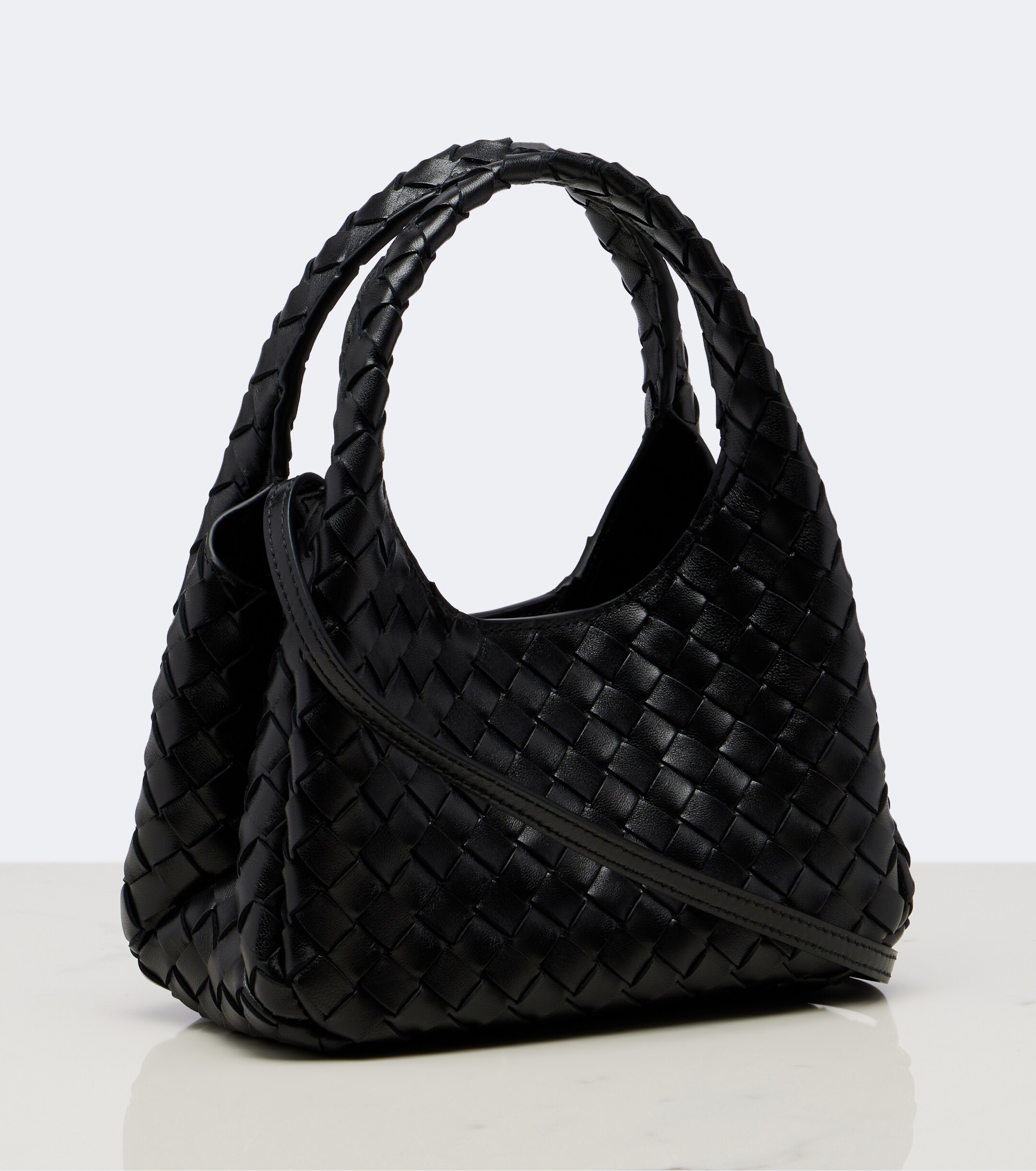 Bottega Veneta Campana Intrecciato Mini leather top-handle bag