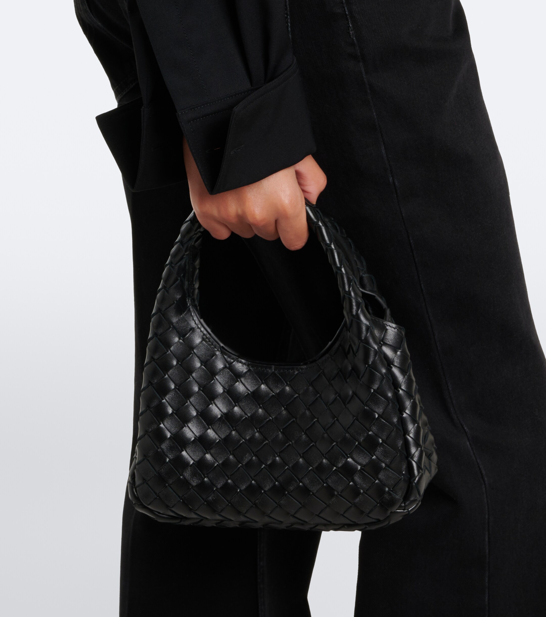 Bottega Veneta Campana Intrecciato Mini leather top-handle bag