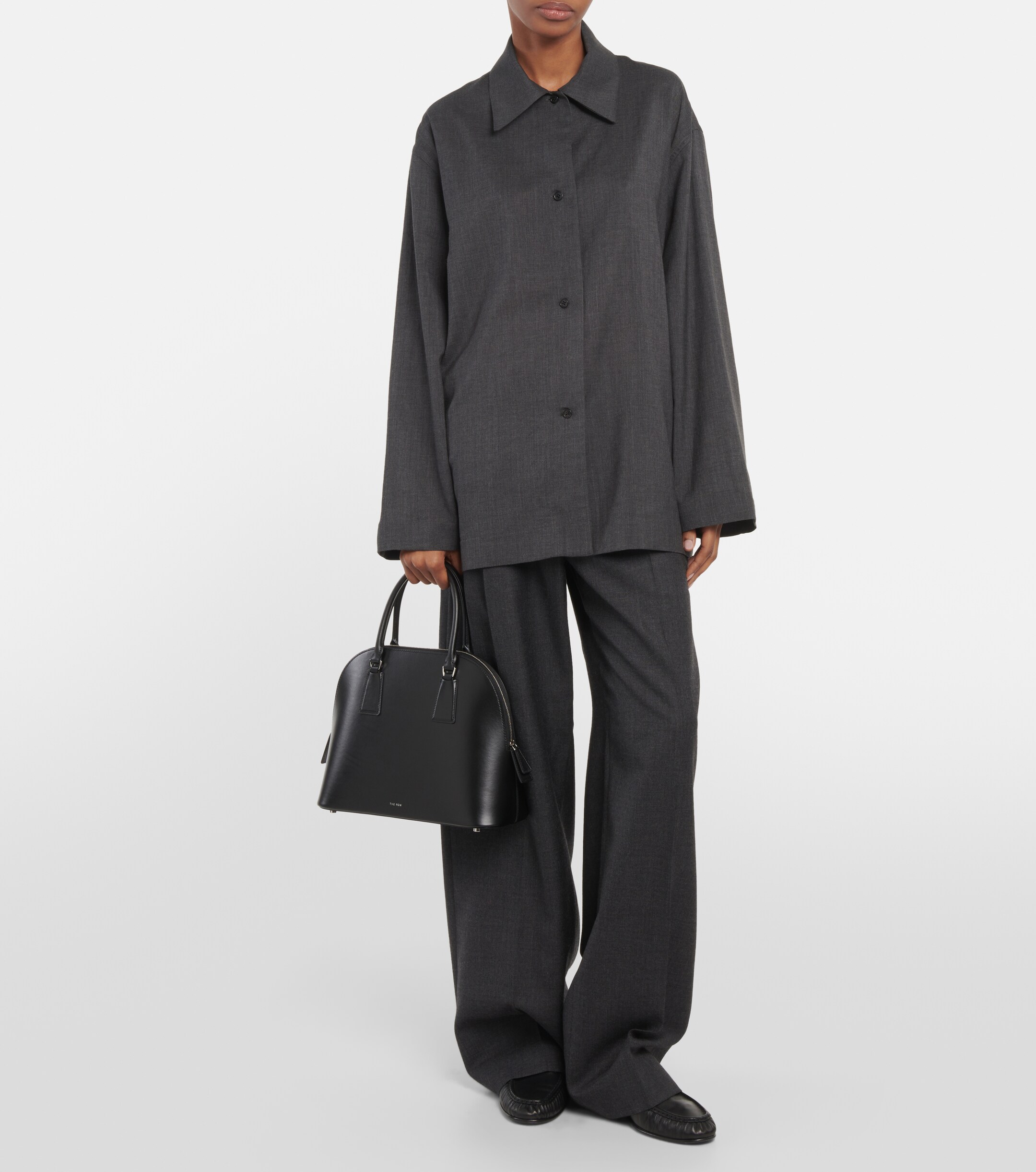The Row Nina Small leather tote bag