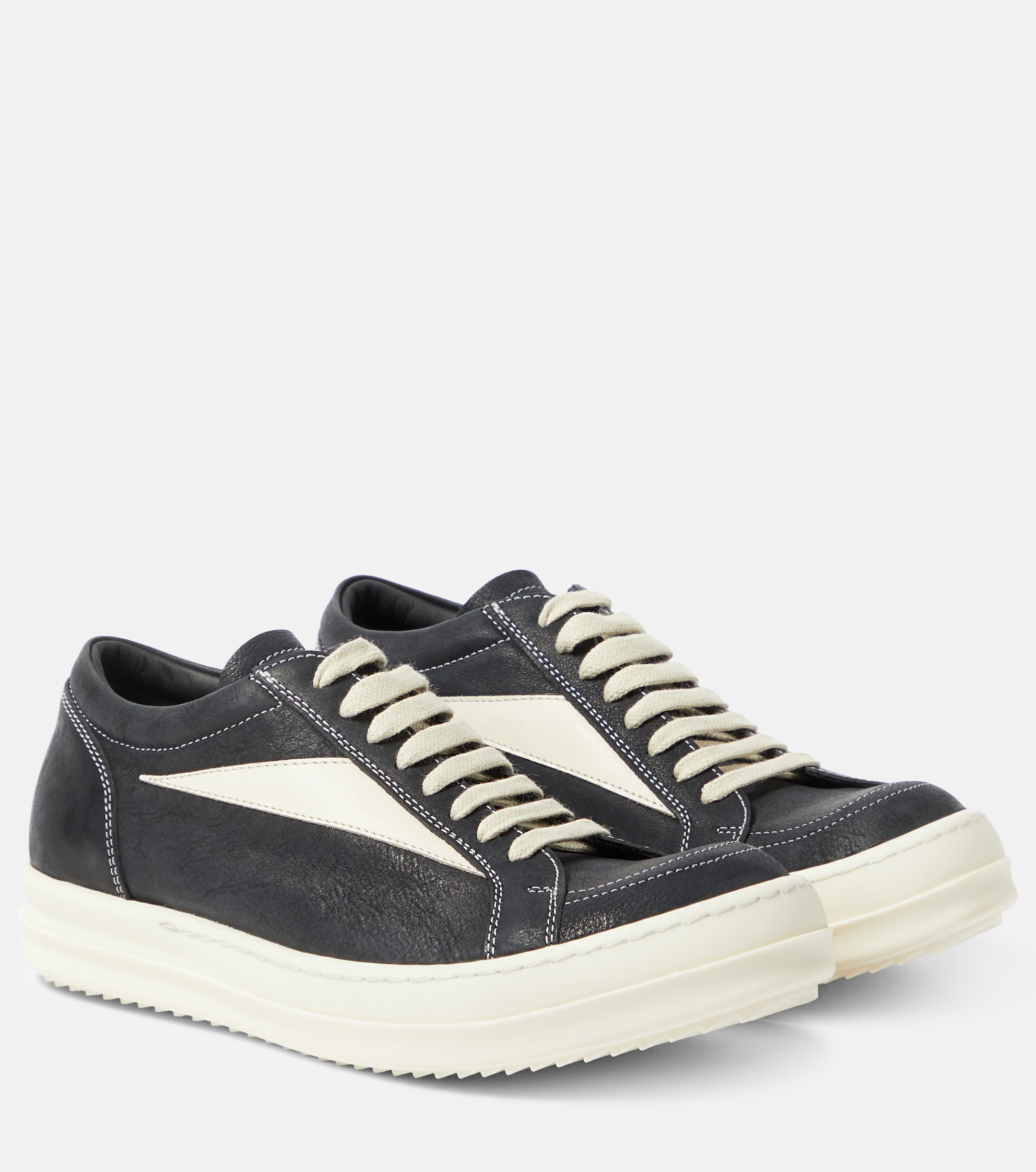 Rick Owens - Luxor Vintage leather sneakers | Plush