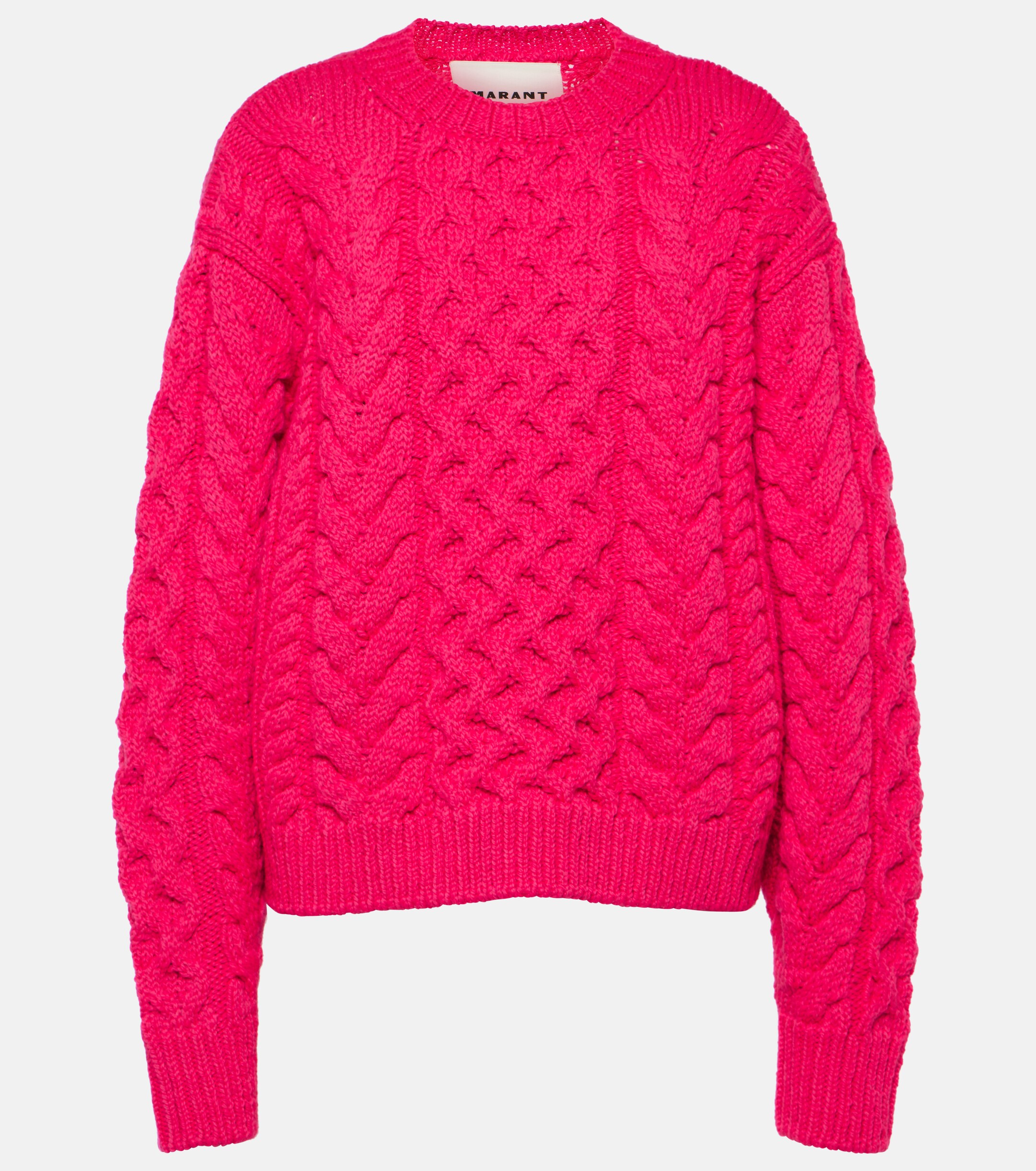 Marant Étoile Jake cable-knit wool-blend sweater