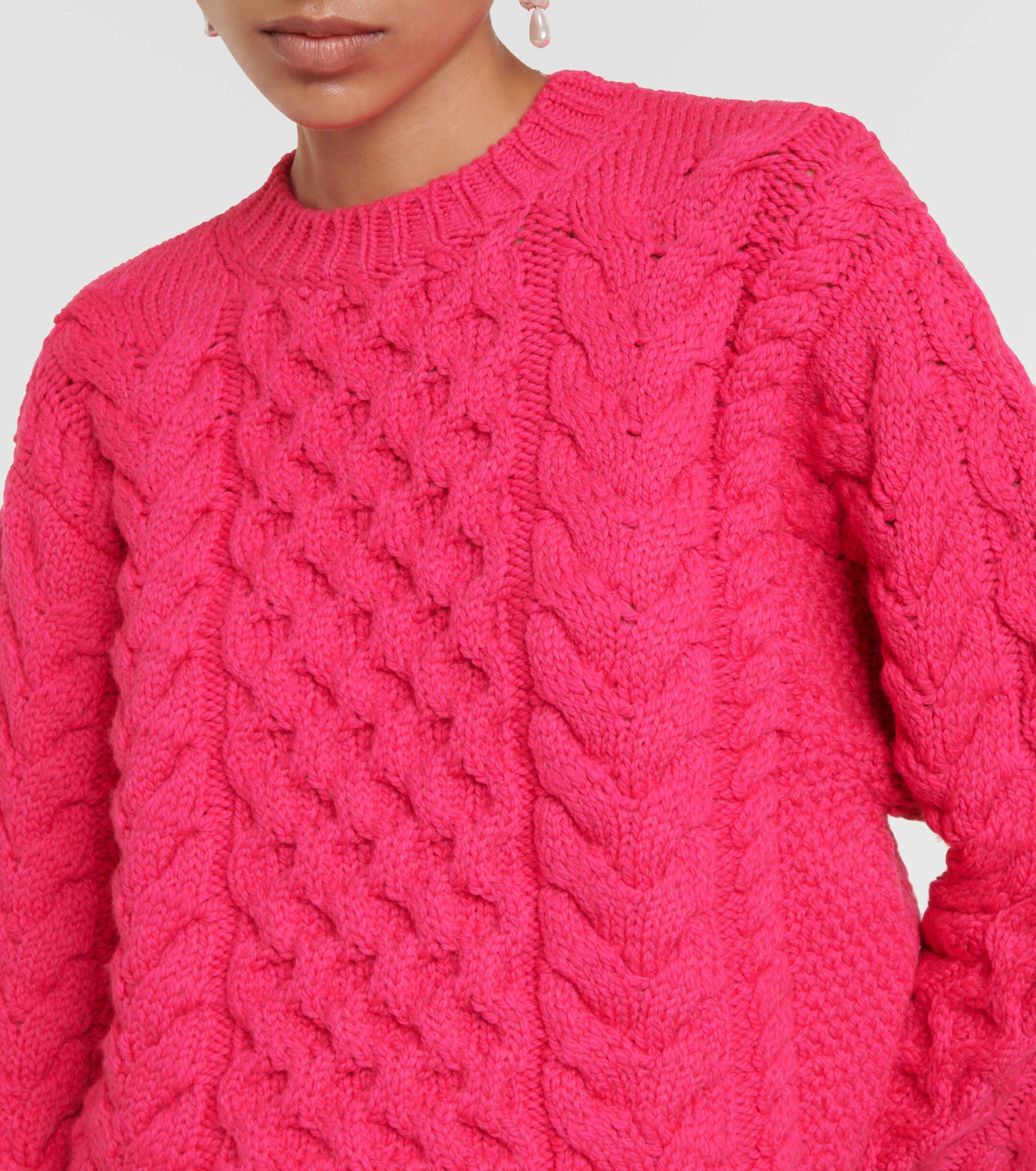 Marant Étoile Jake cable-knit wool-blend sweater