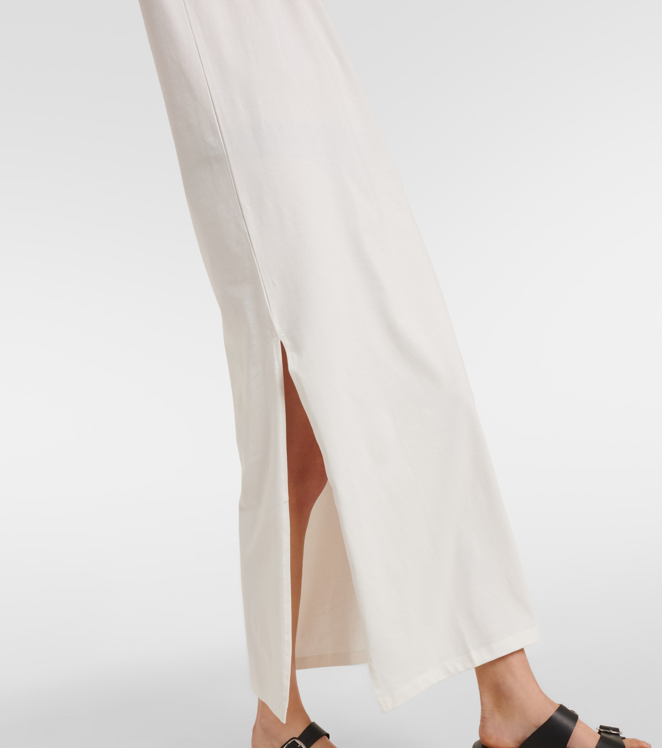 The Frankie Shop Maya cotton-blend jersey maxi dress