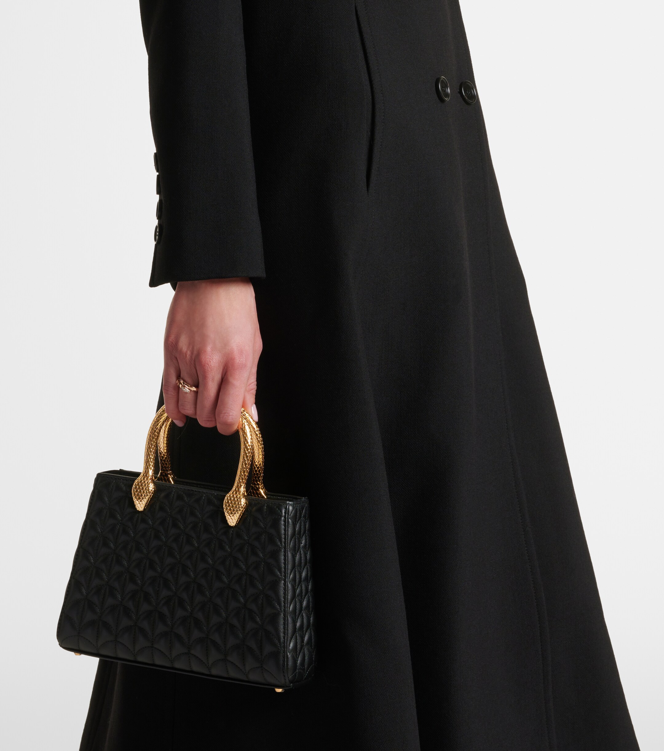 Bvlgari Serpentine Duo leather top-handle bag thumbnail