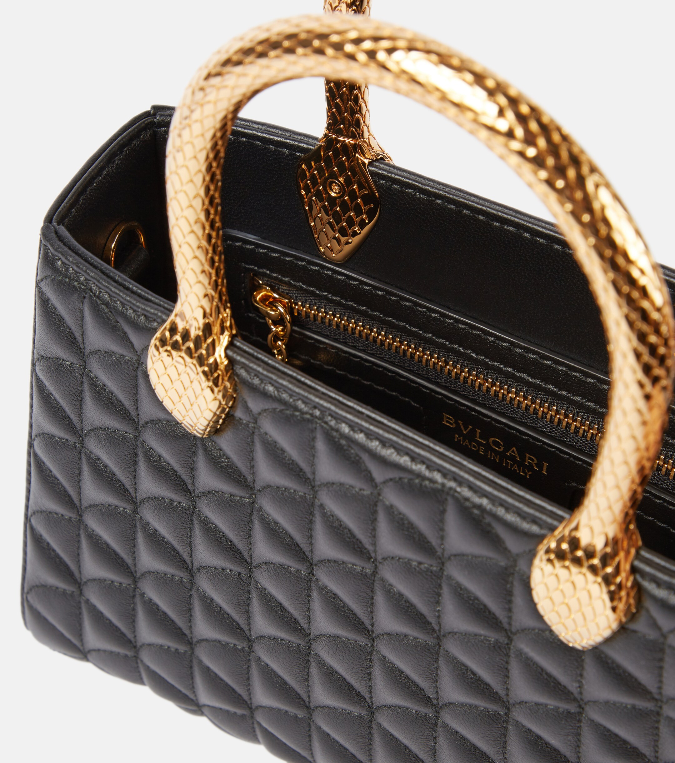 Bvlgari Serpentine Duo leather top-handle bag thumbnail