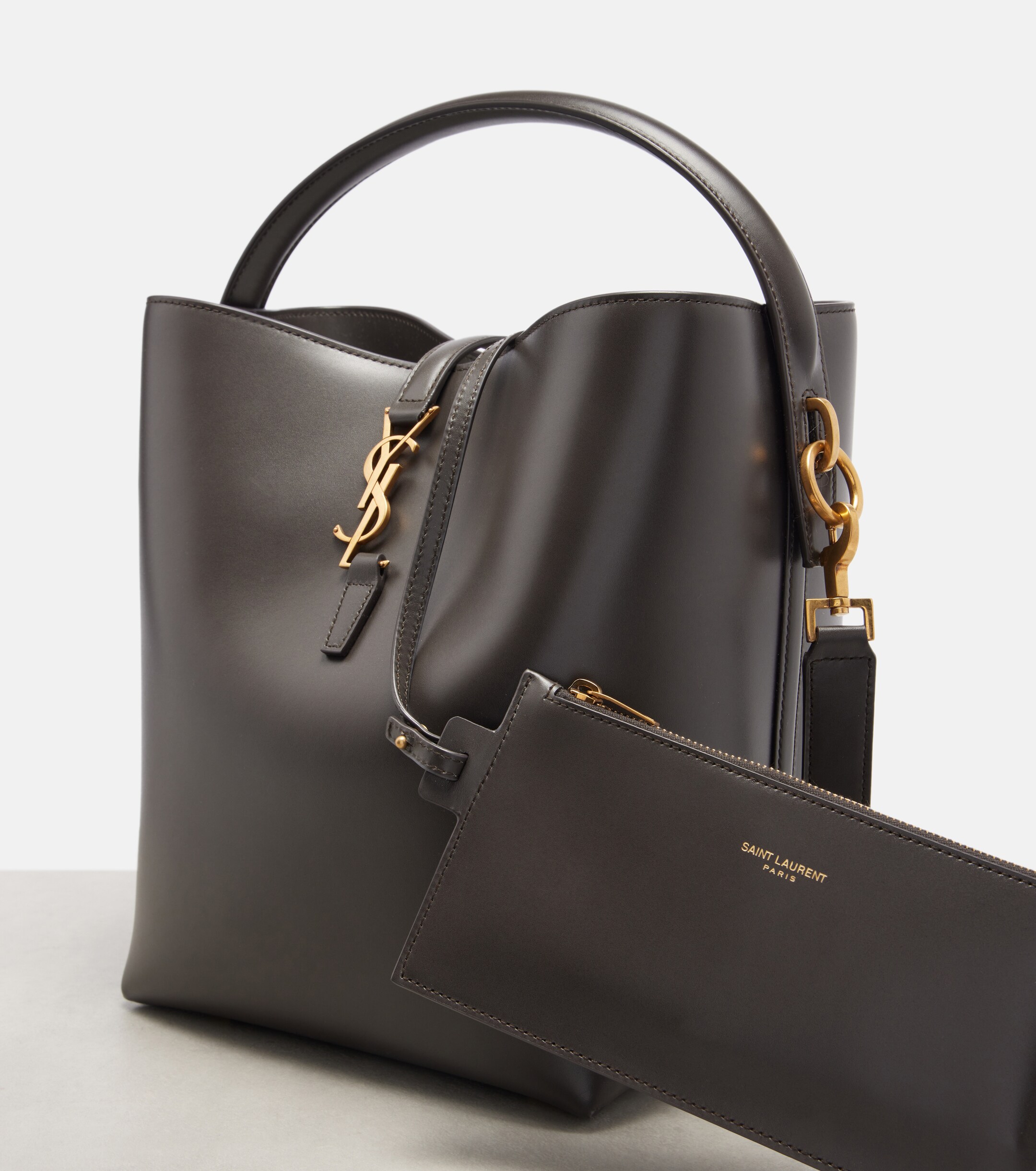 Saint Laurent Le 37 Cassandre leather bucket bag