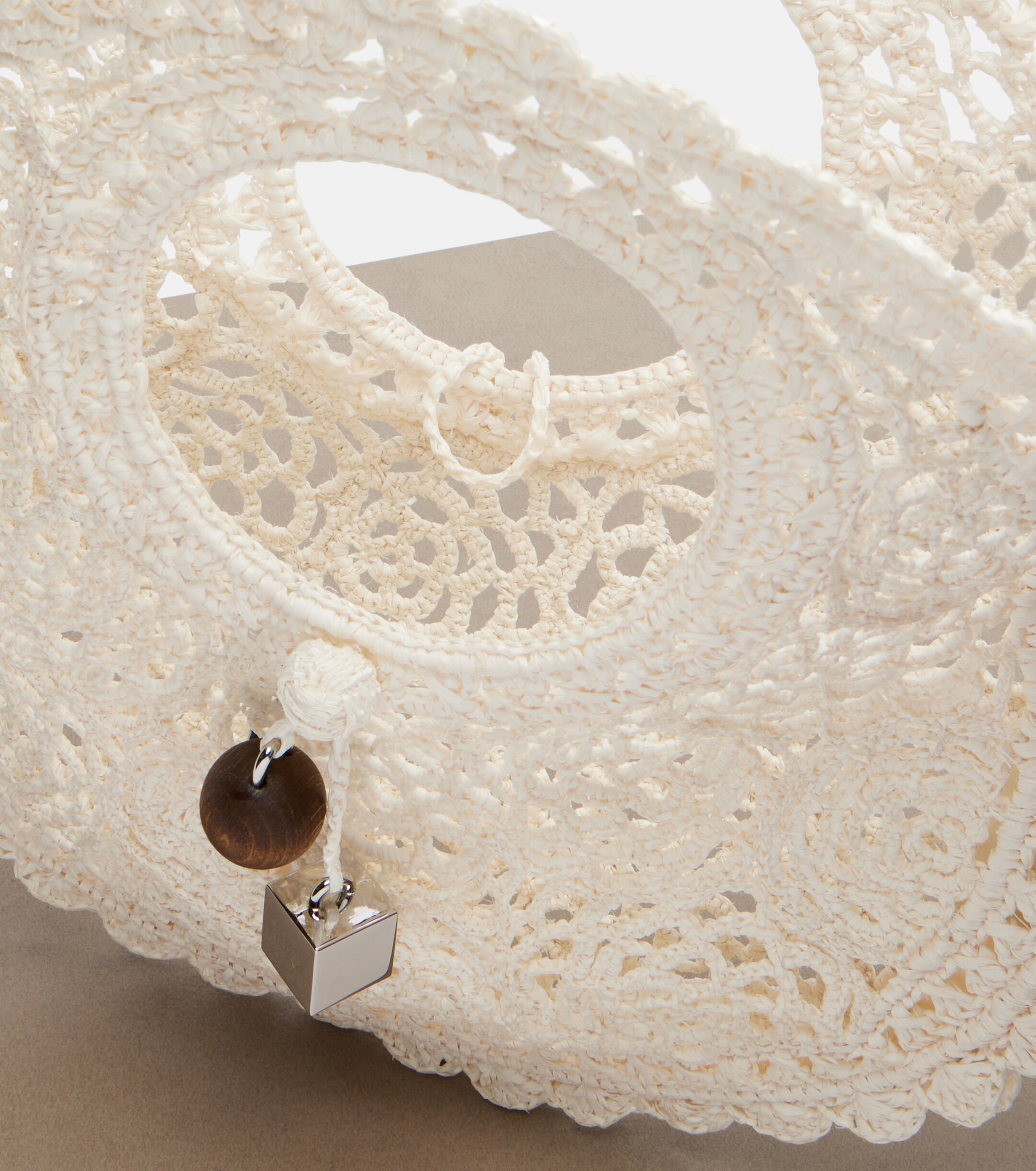 Jacquemus Spiaggia Small crochet top-handle bag