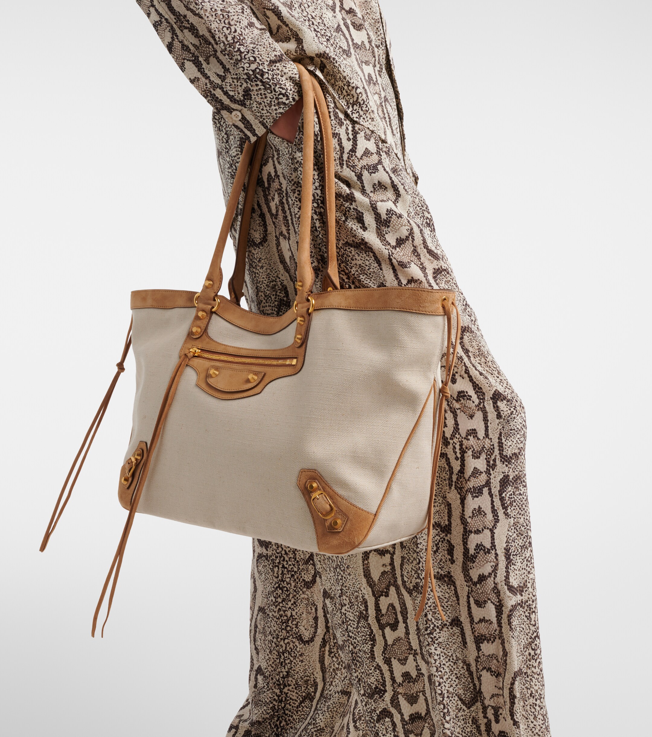 Balenciaga Le City Beach Medium canvas tote bag