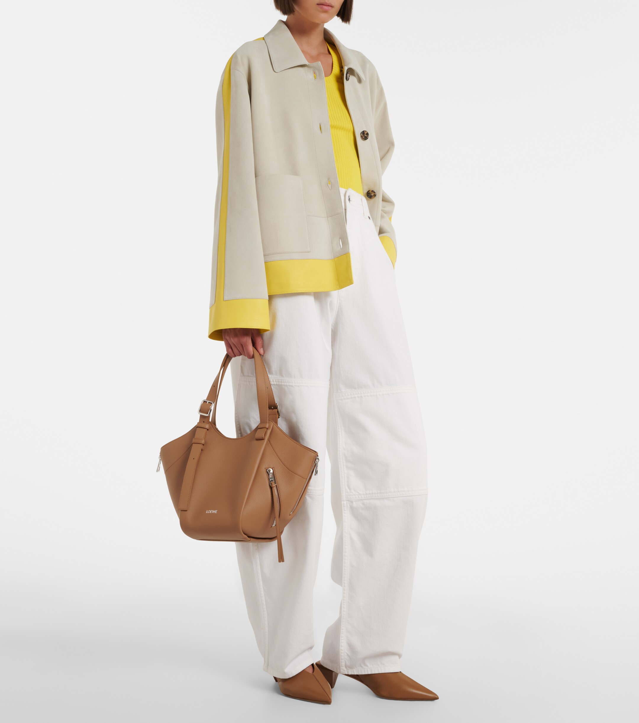 Loewe Hammock Flip Medium leather top-handle bag