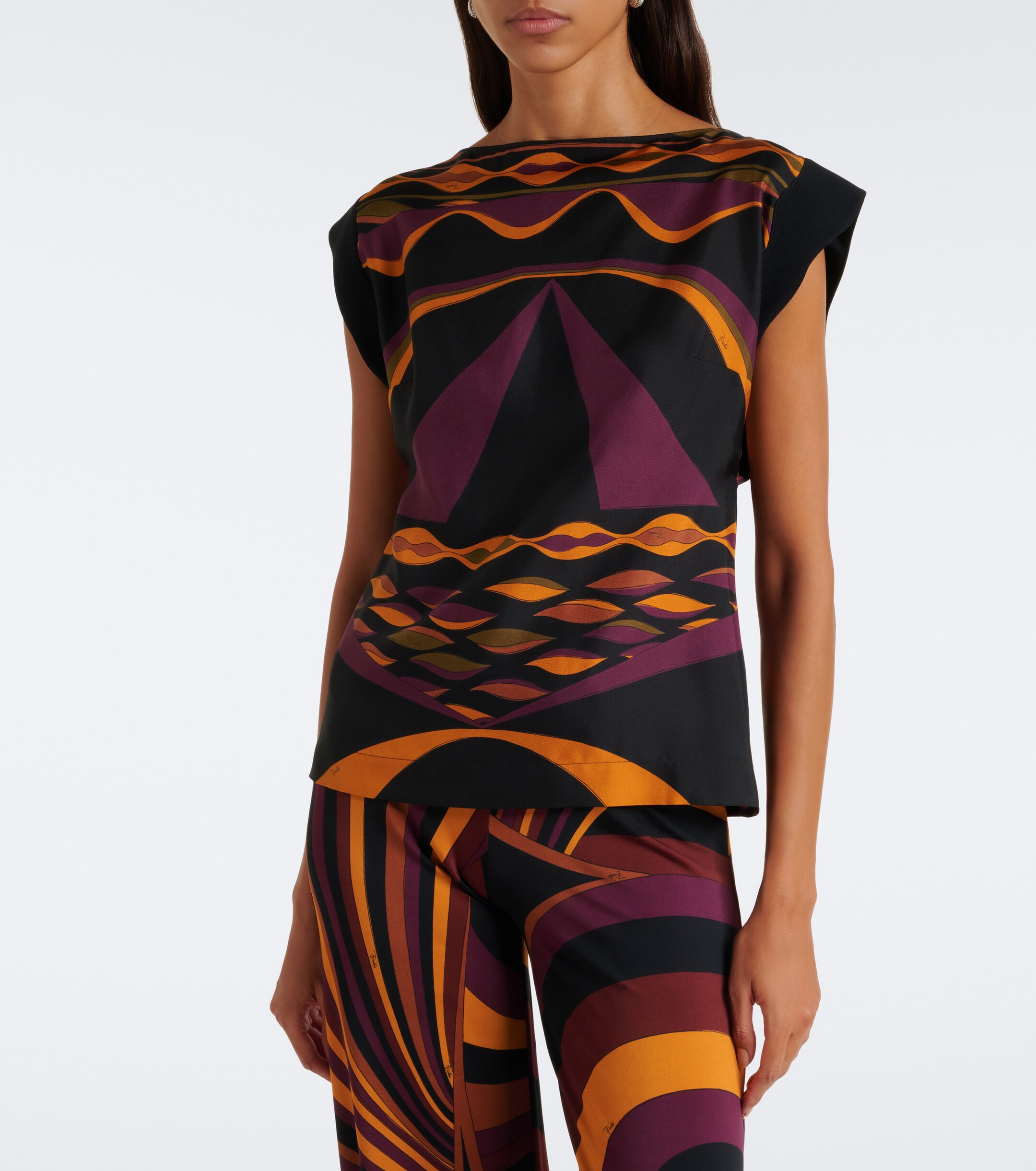 Pucci Pucci Dune silk twill top