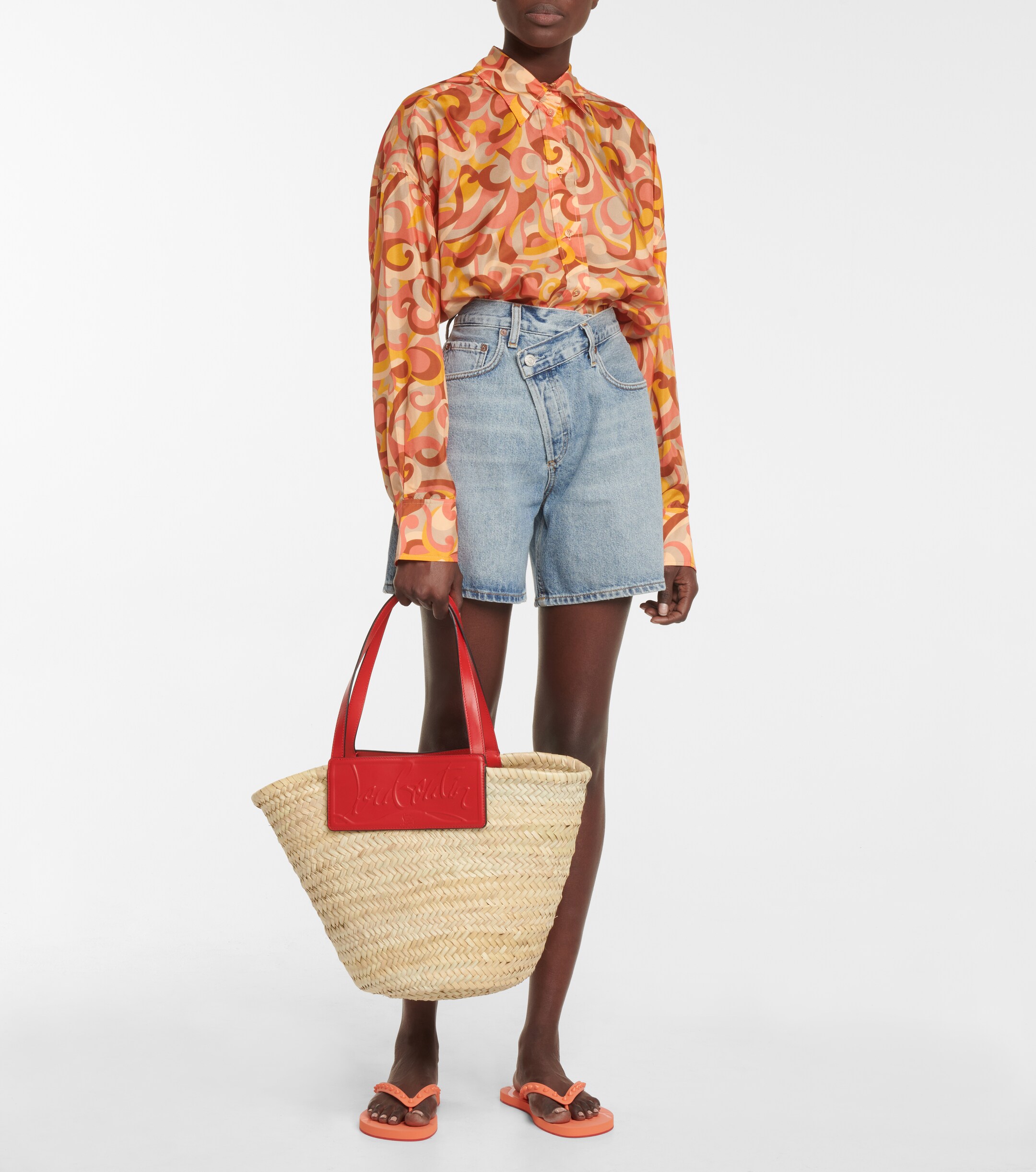 CHRISTIAN LOUBOUTIN Loubishore woven tote
