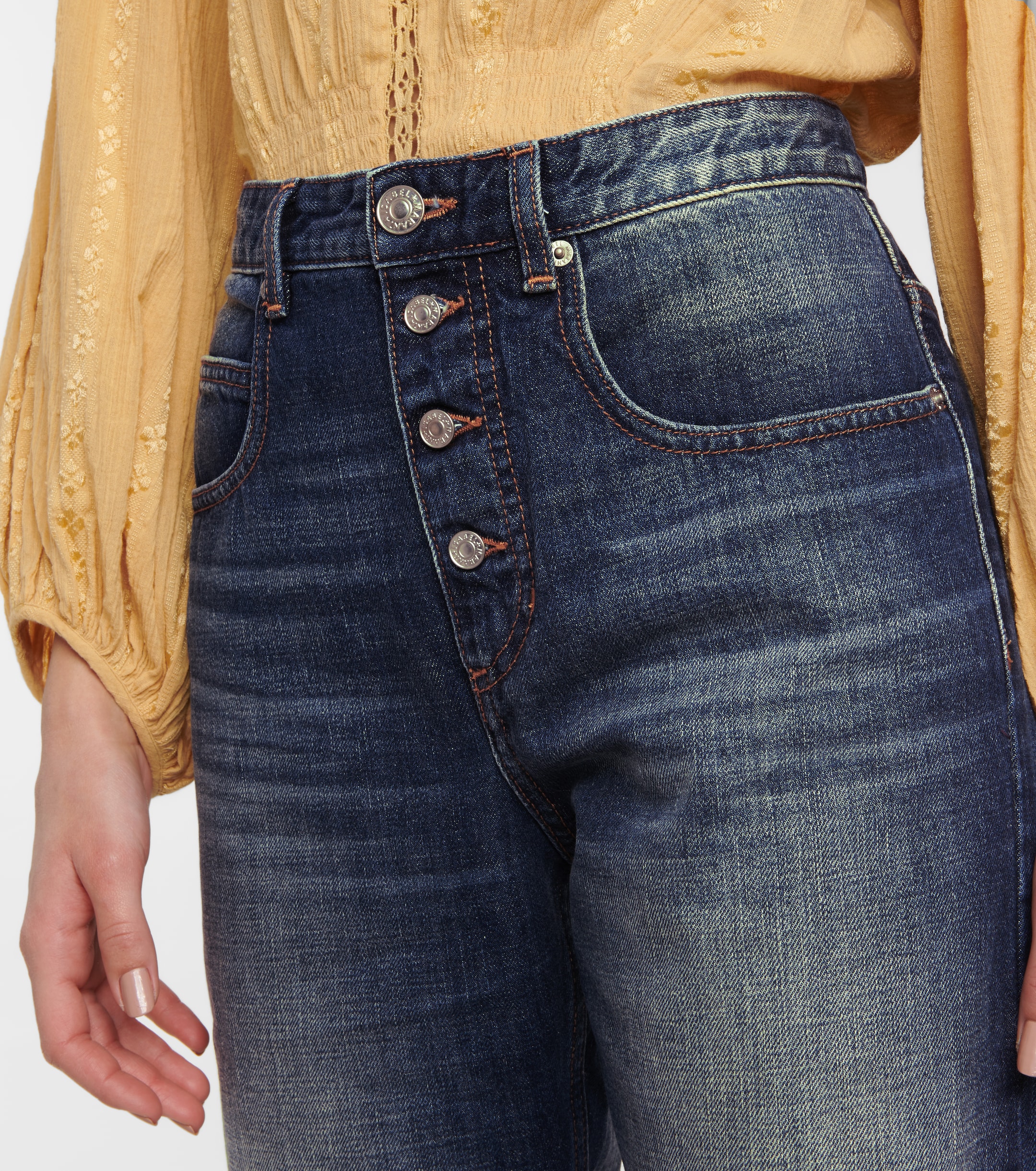 Marant Étoile Belden high-rise straight jeans