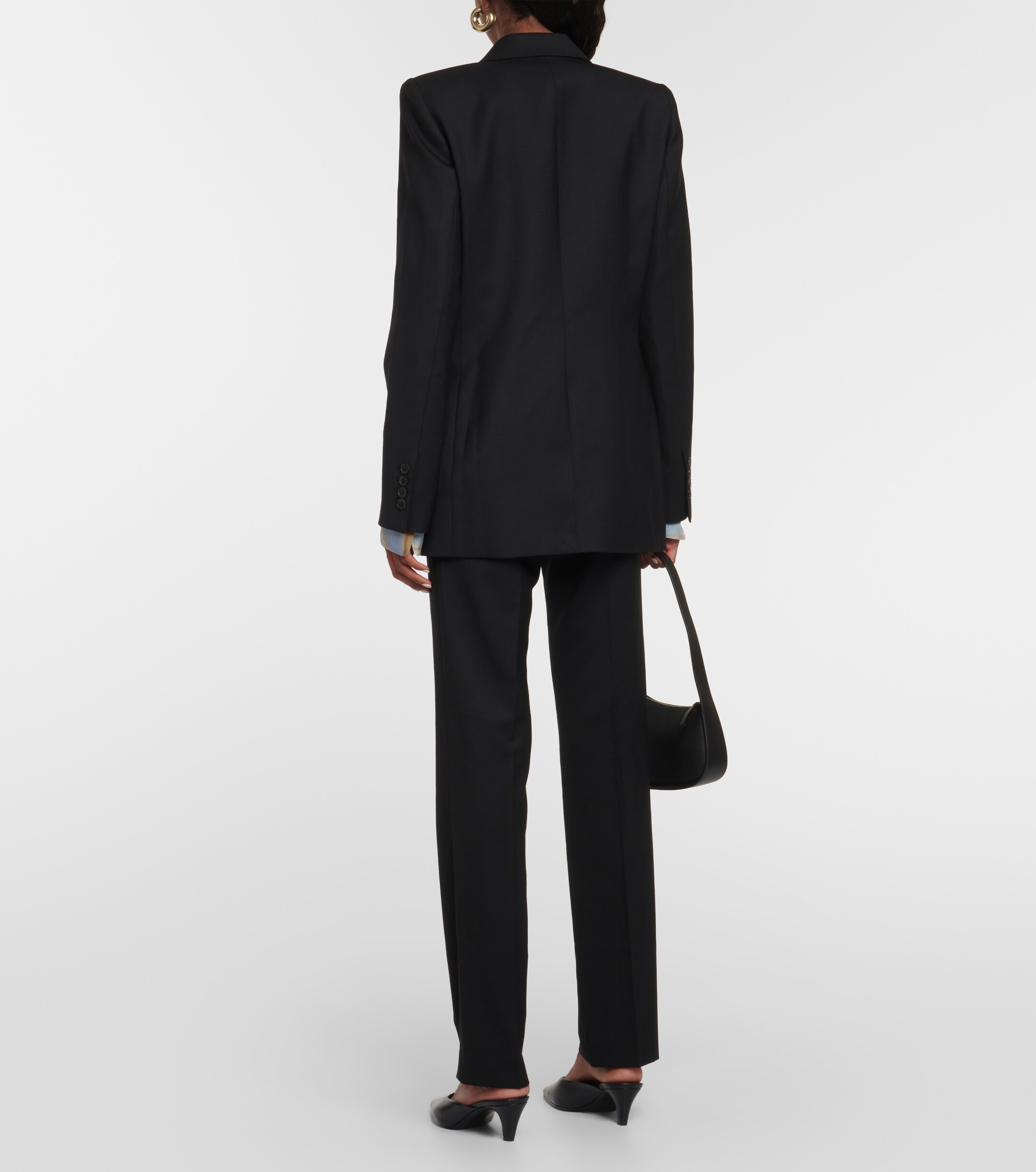 Nili Lotan Valerie wool twill blazer thumbnail