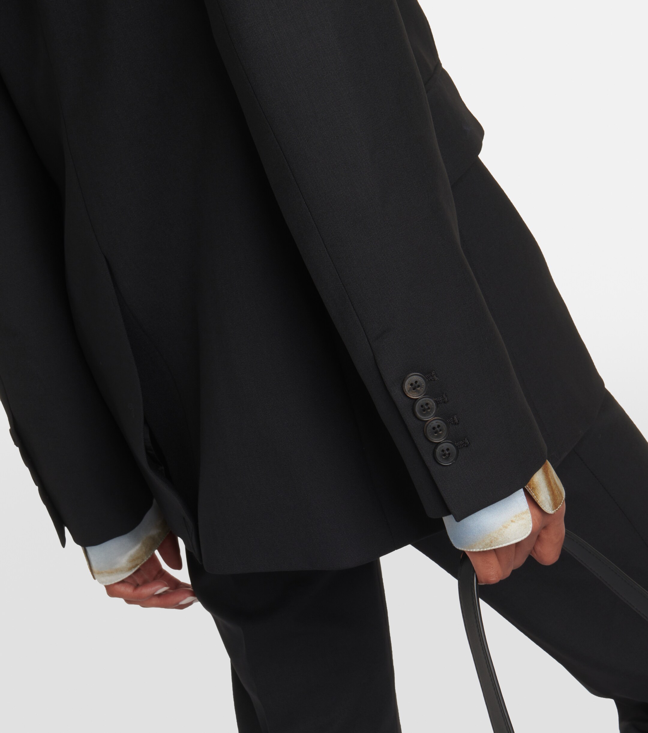 Nili Lotan Valerie wool twill blazer thumbnail
