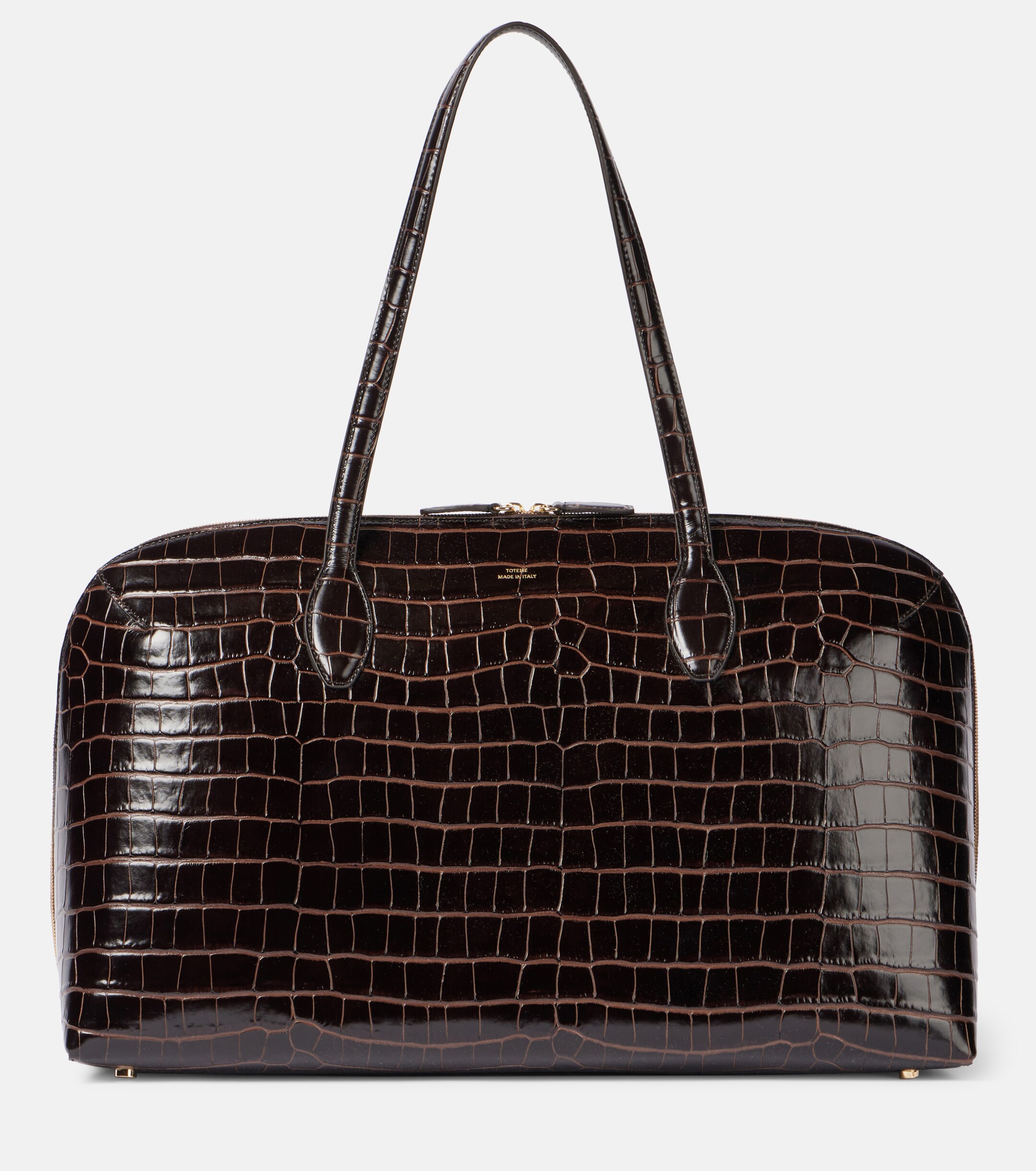 TOTEME Croc-effect leather tote bag