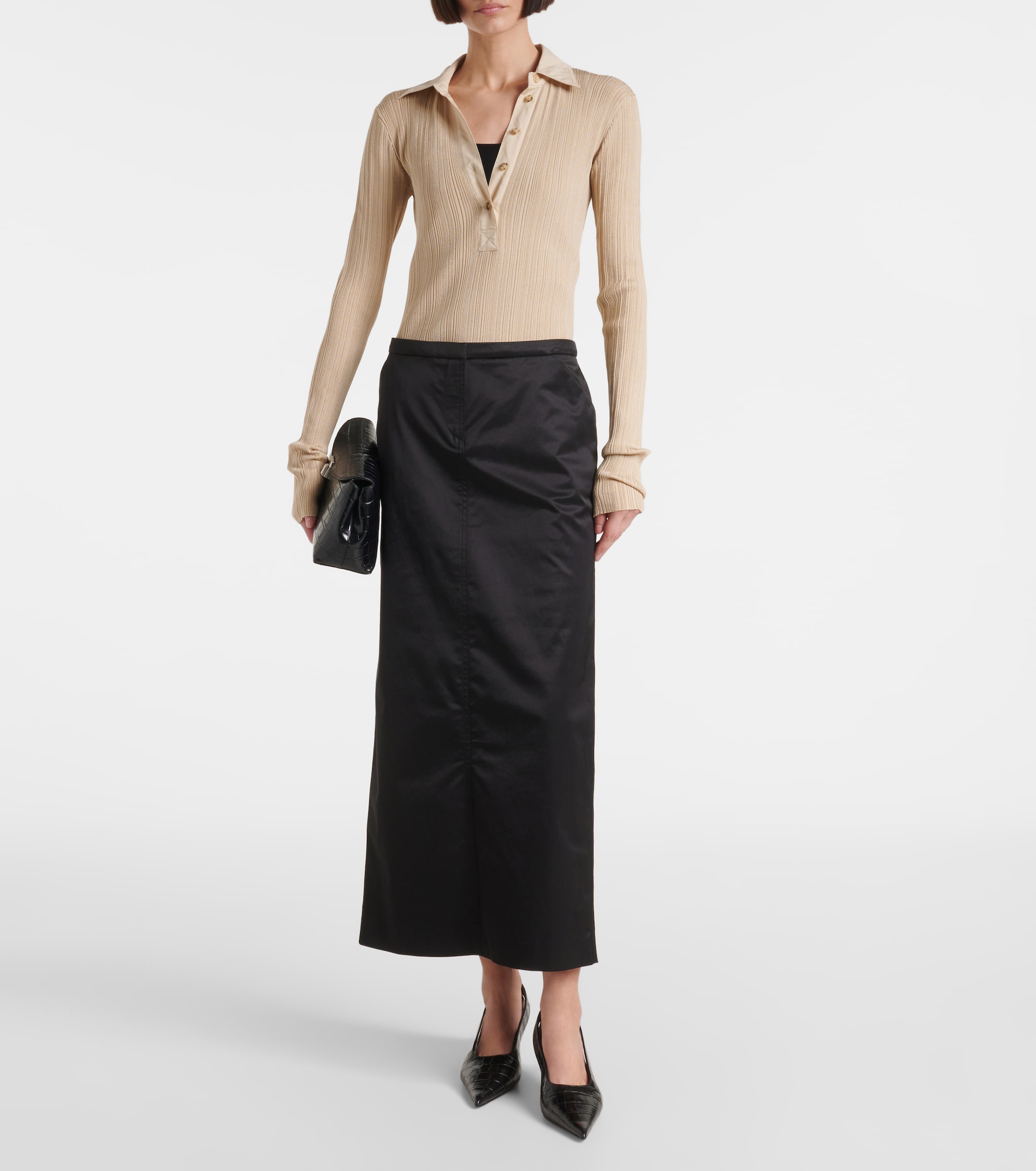 TOTEME Jersey polo sweater