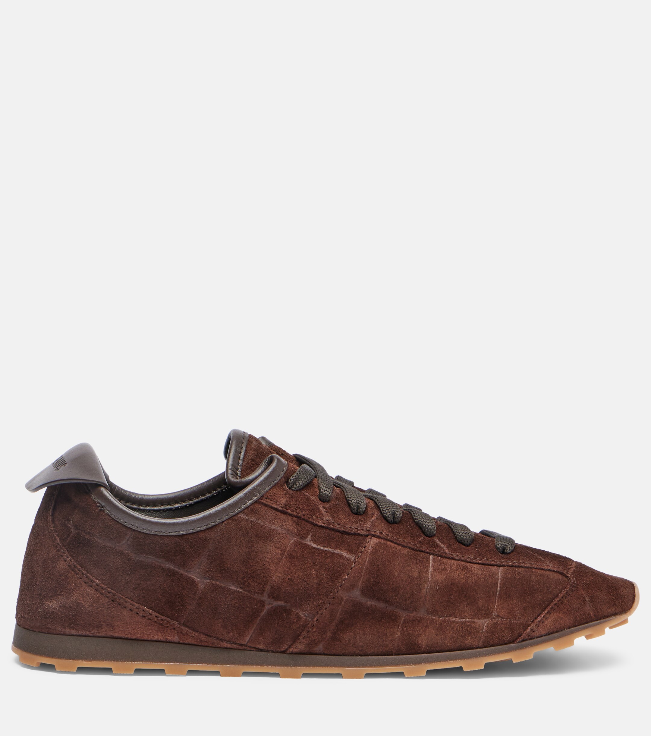Jacquemus - Tennis croc-effect suede sneakers | Plush
