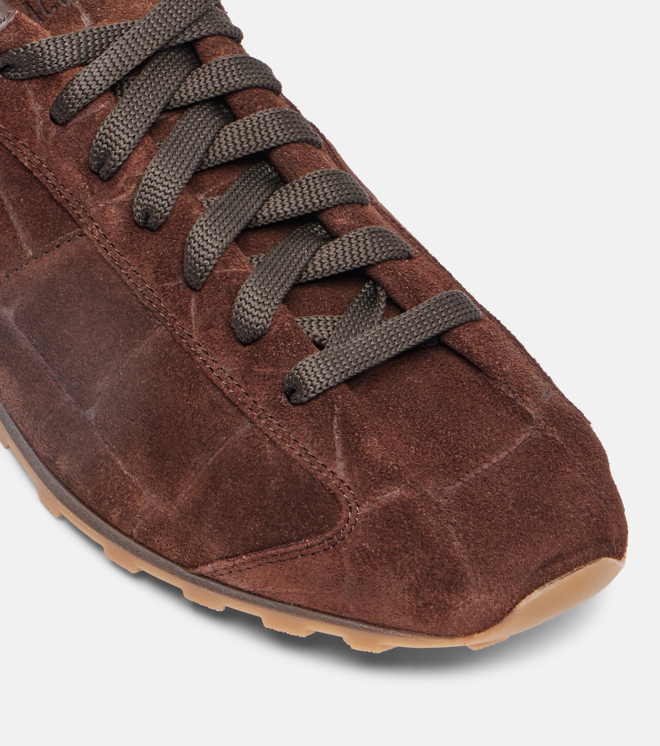 Jacquemus - Tennis croc-effect suede sneakers | Plush