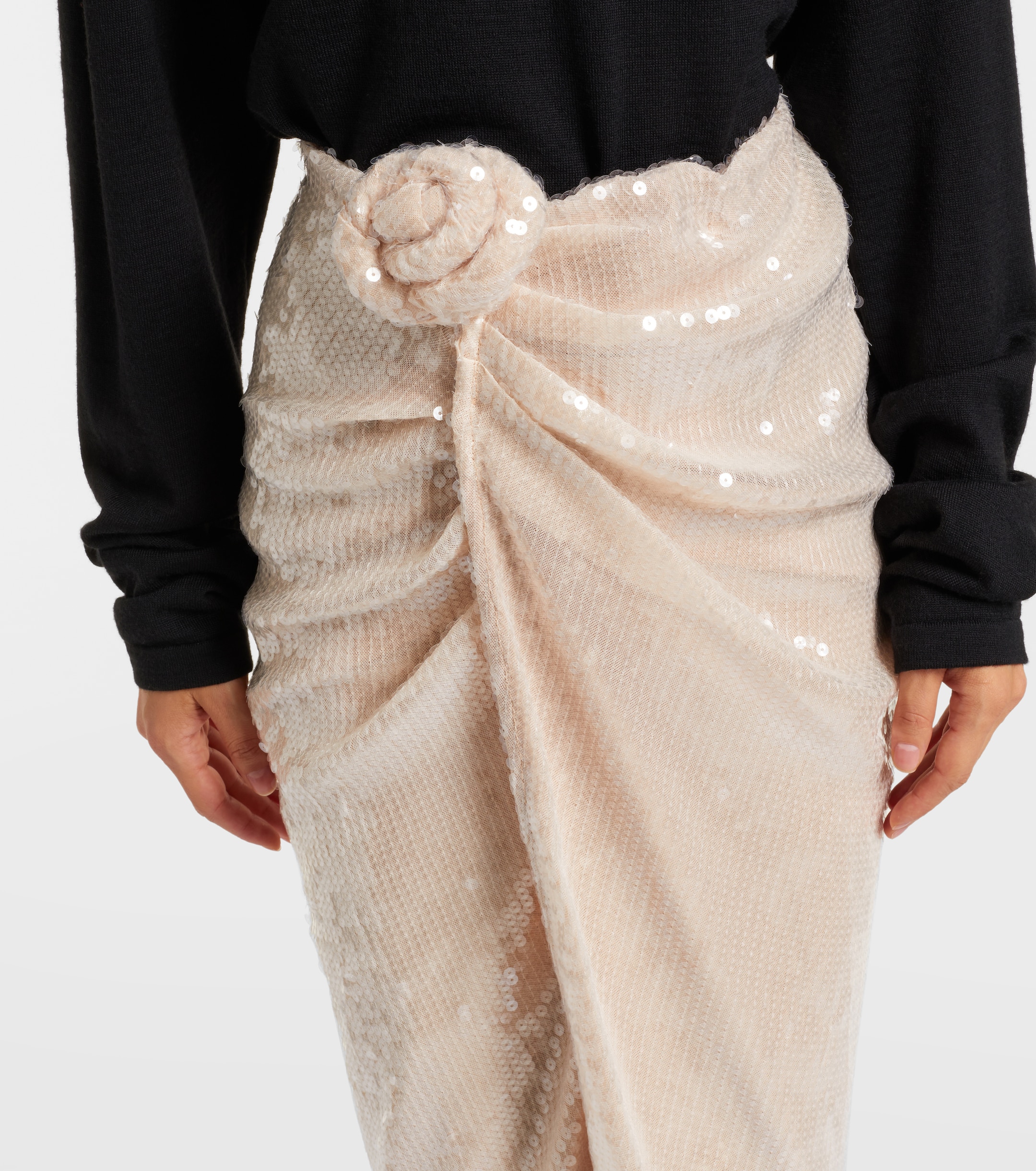 新品　未開封　stina wrap skirt stina / black ribbon wrap skirt / black