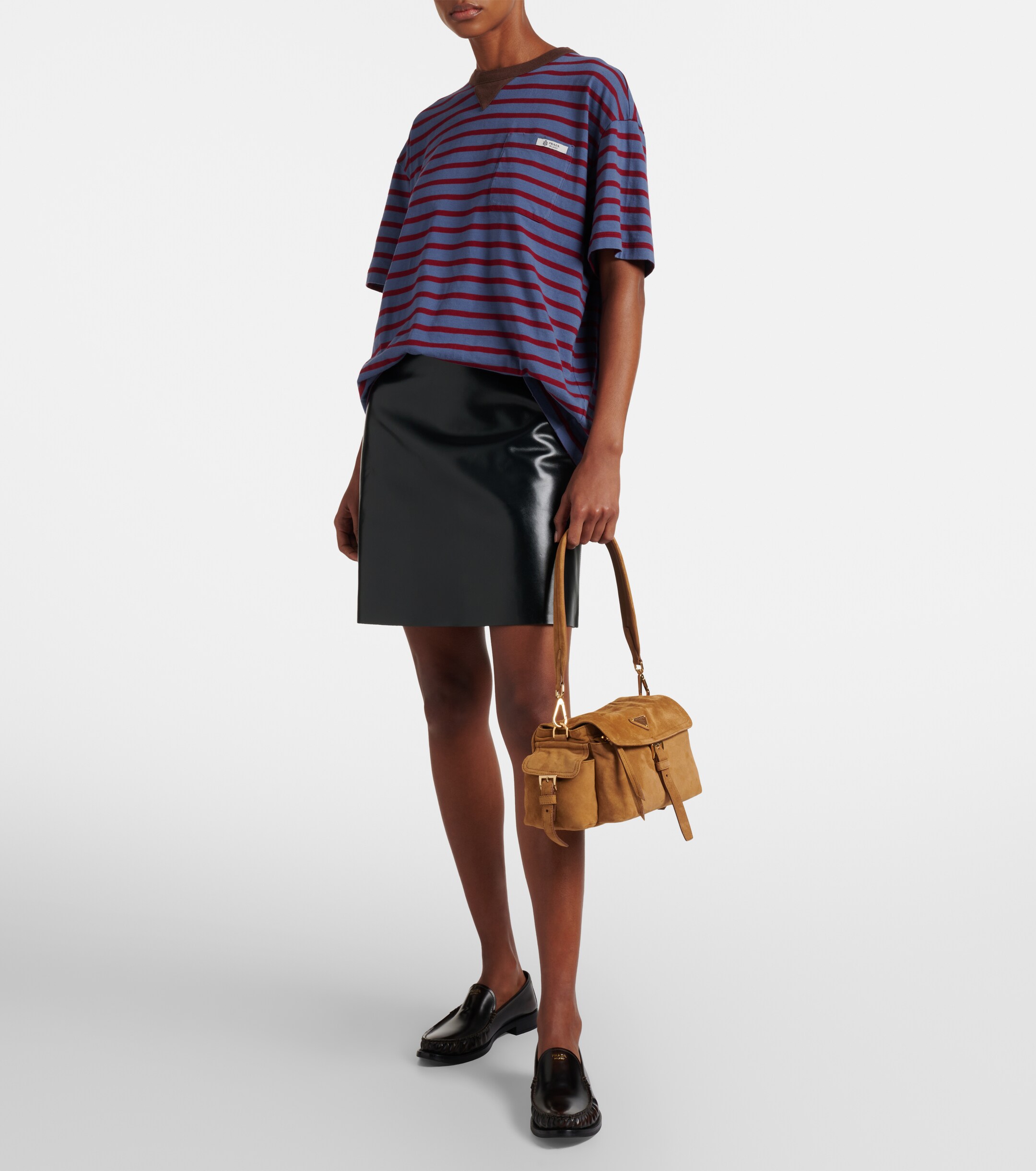 Prada Prada Explore Medium suede shoulder bag