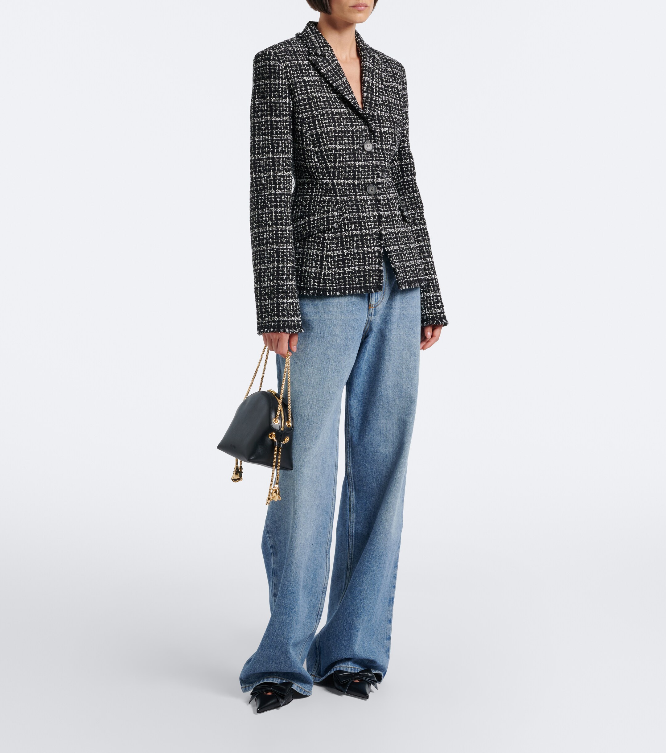 Erdem Flora leather top-handle bag