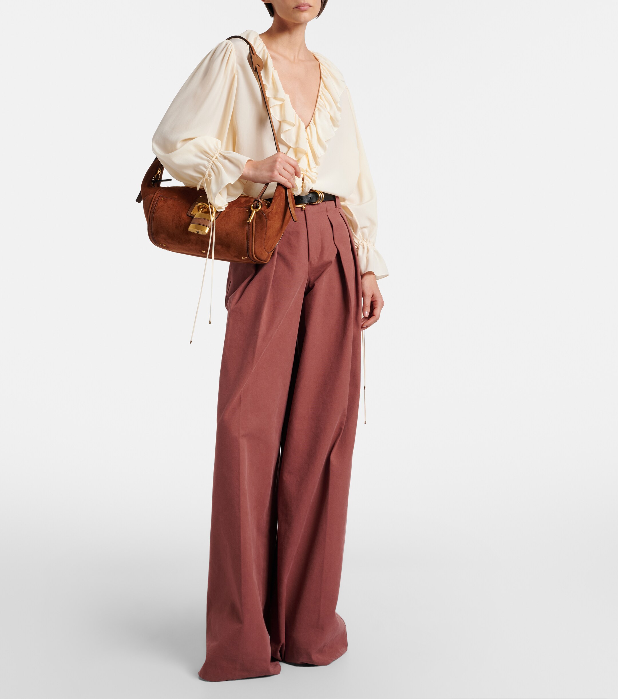 Chloé Paddington Small suede shoulder bag