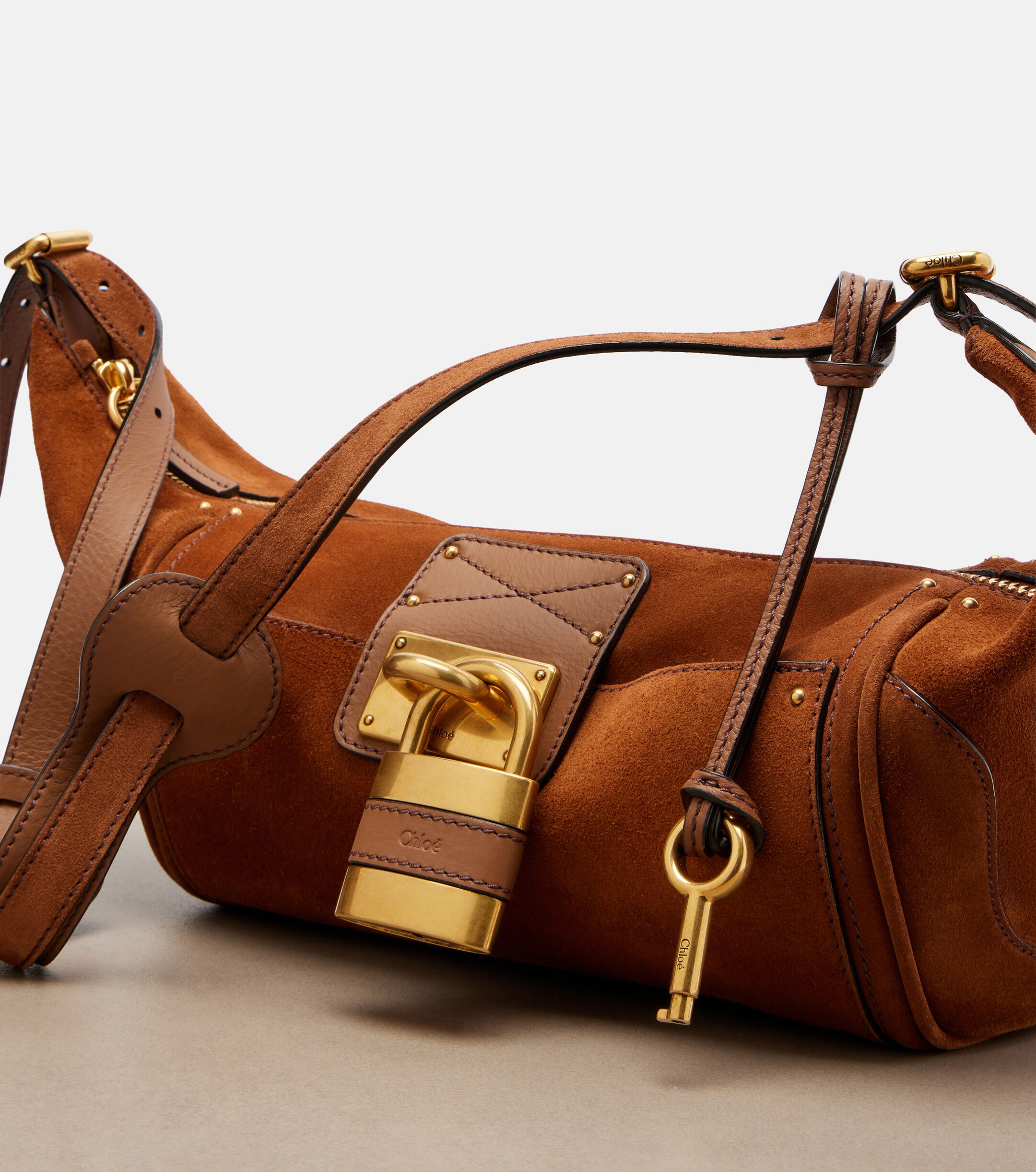 Chloé Paddington Small suede shoulder bag