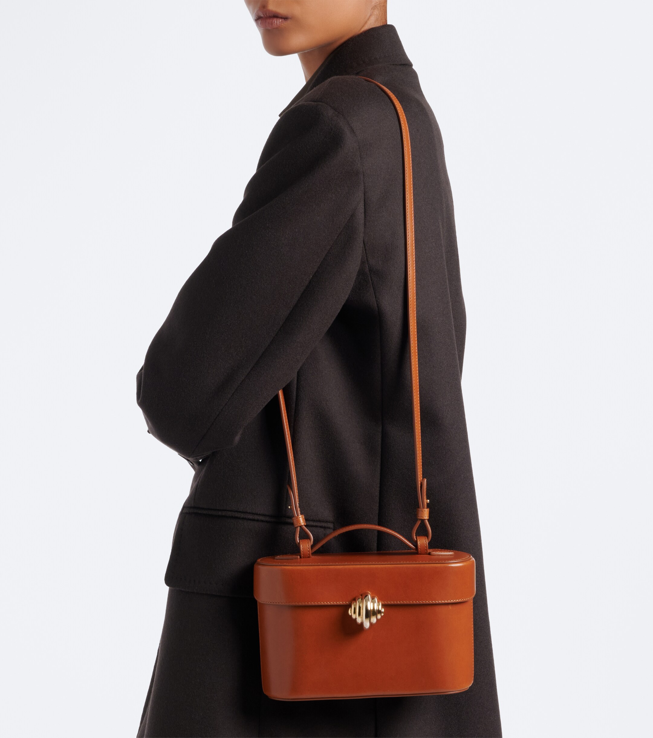 AQUAZZURA Aquazzura Belgravia Small leather vanity bag