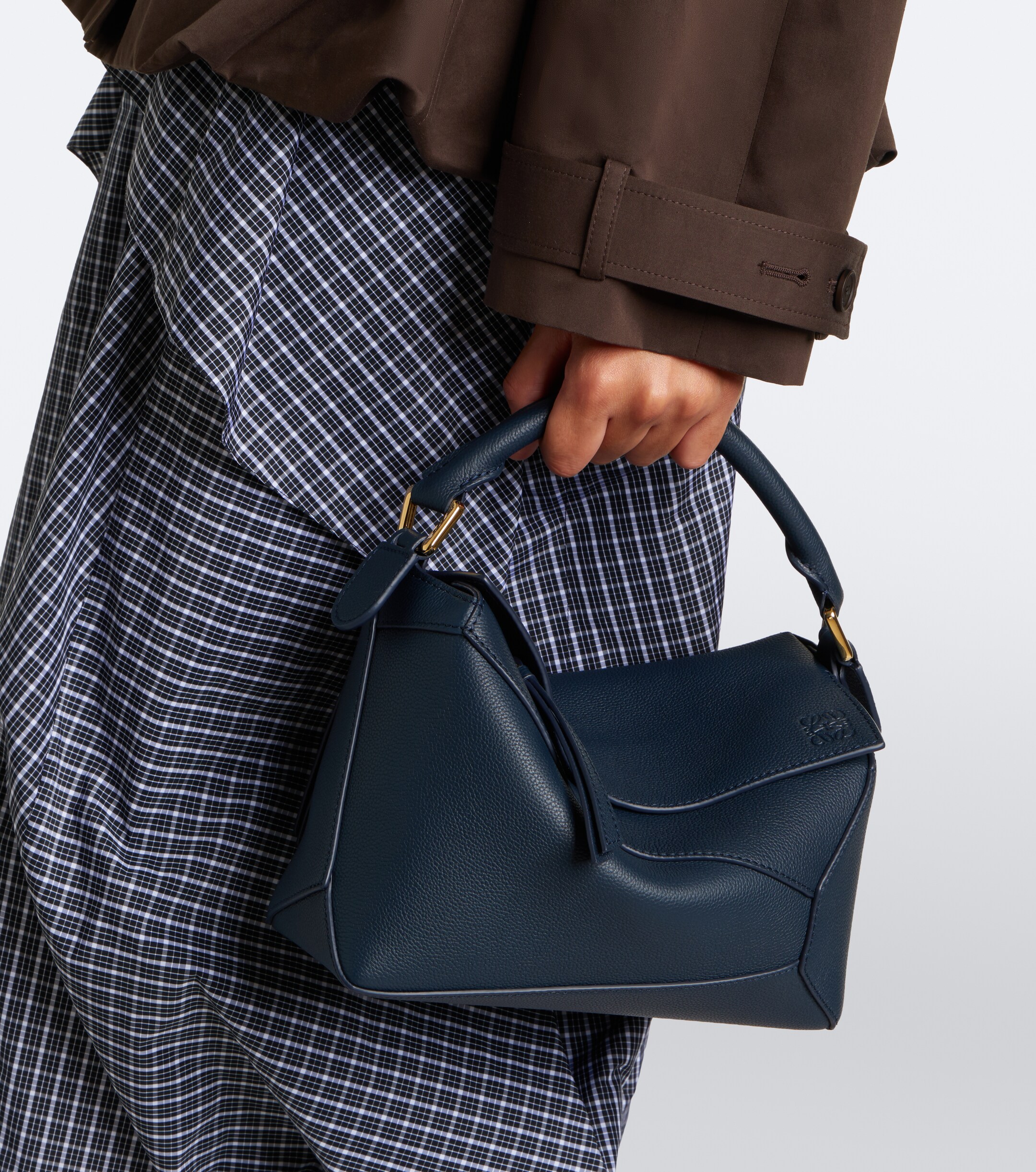 Loewe Puzzle Edge Small leather top-handle bag