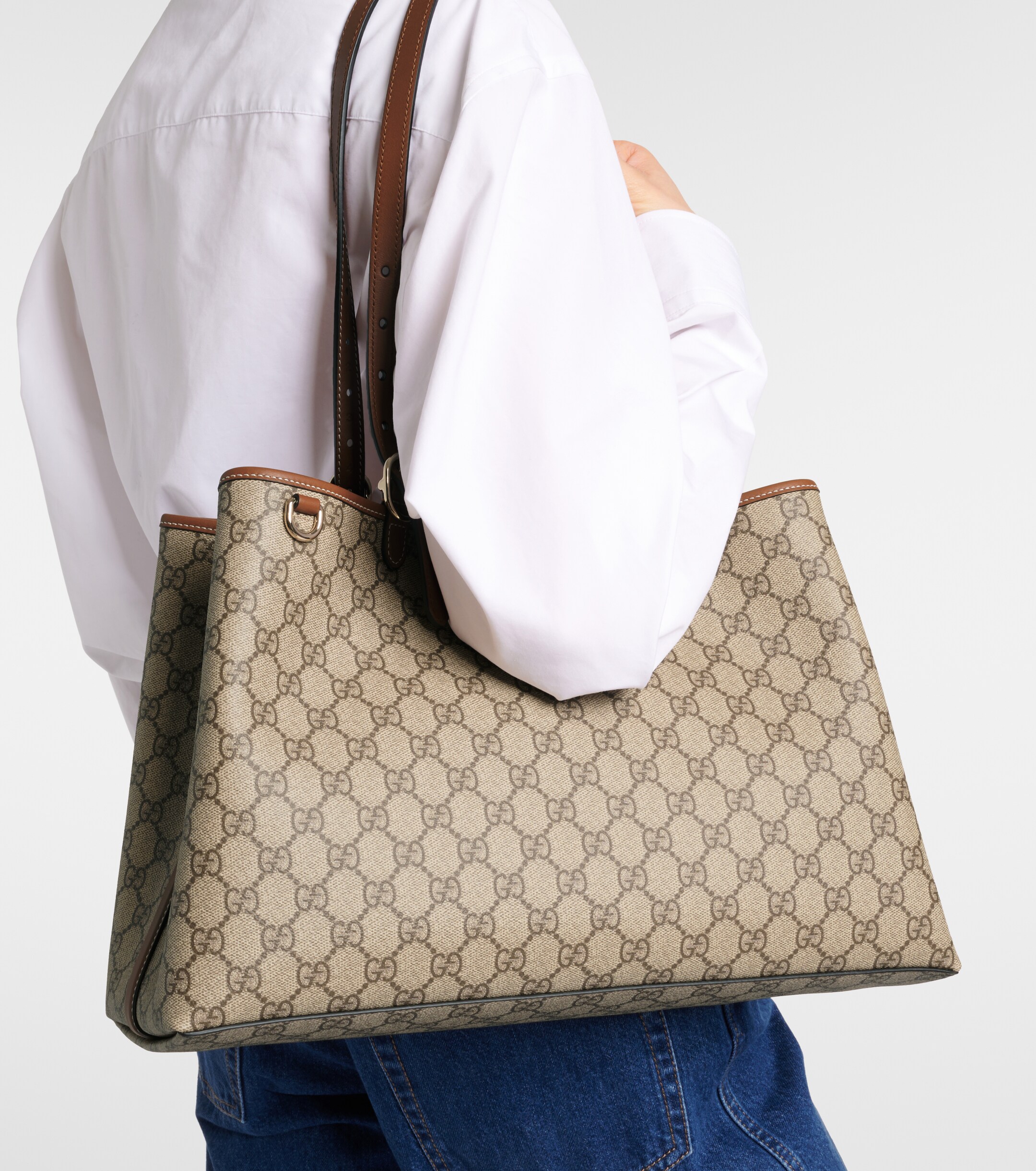 Gucci GG Emblem Large tote bag