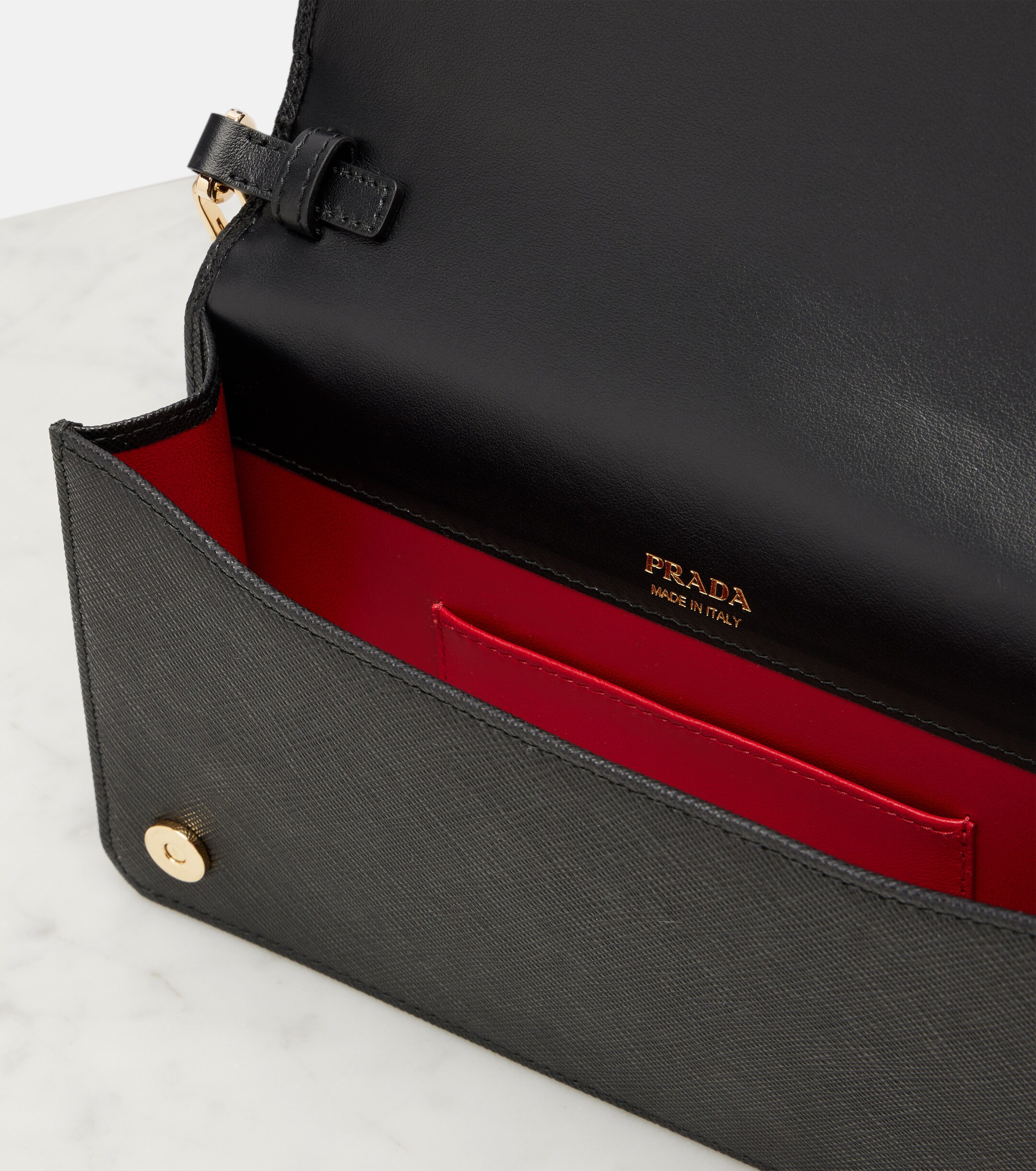 Prada Saffiano Mini leather shoulder bag